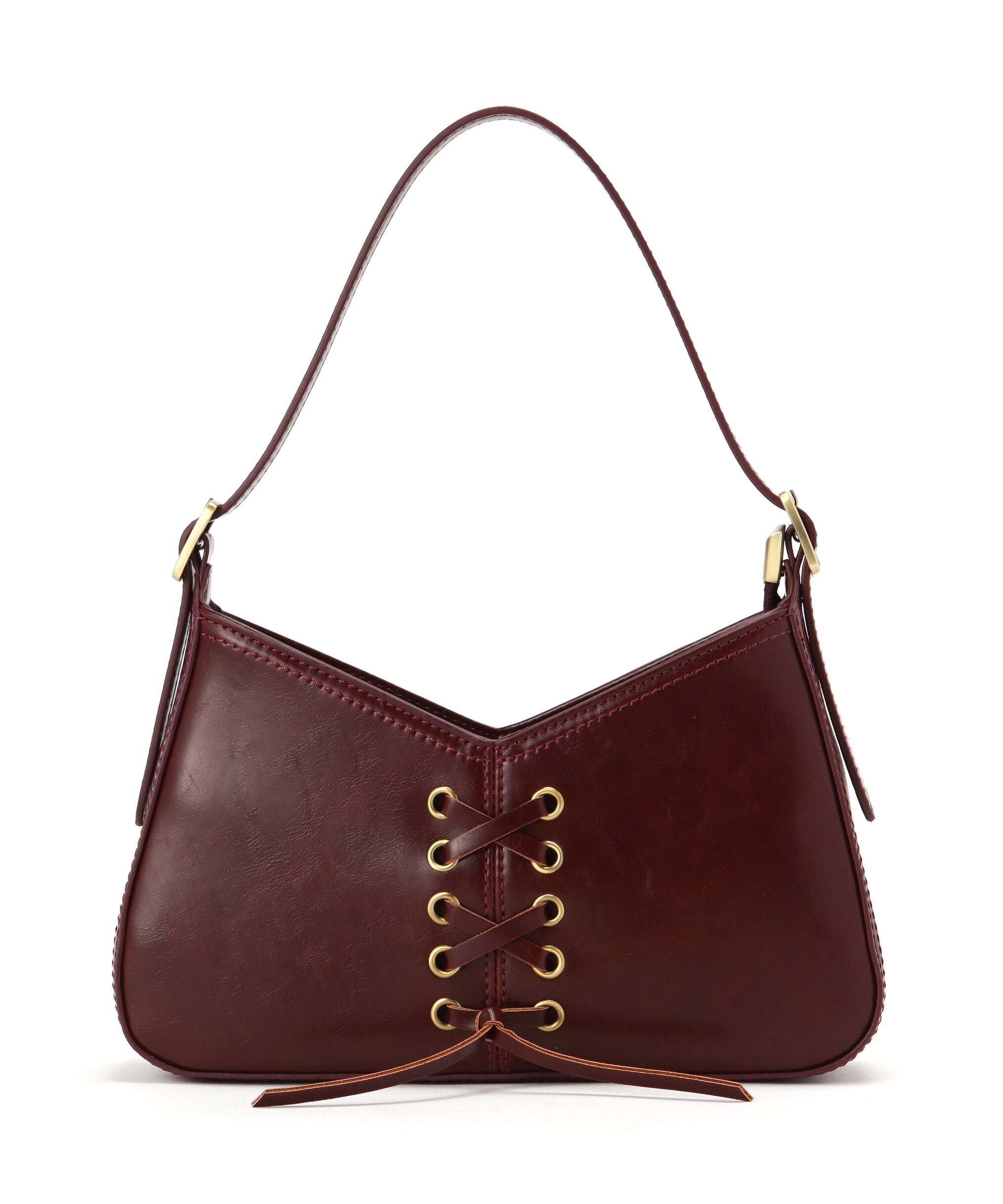  「レースアップミニショルダーバッグ」|ショルダー・メッセンジャー|