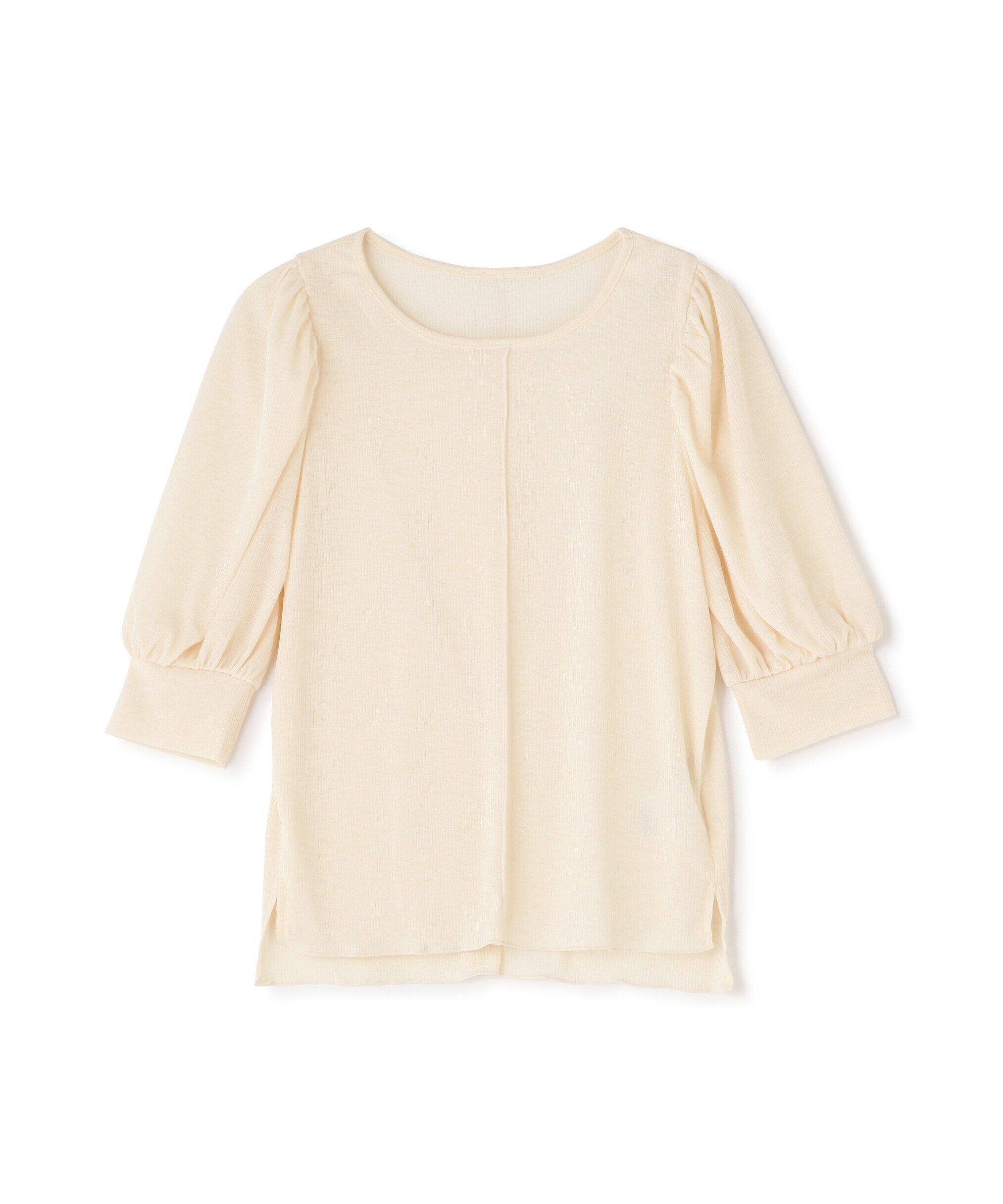  「シアーテレコボリュームスリーブカットソー」|Tシャツ・カットソー|