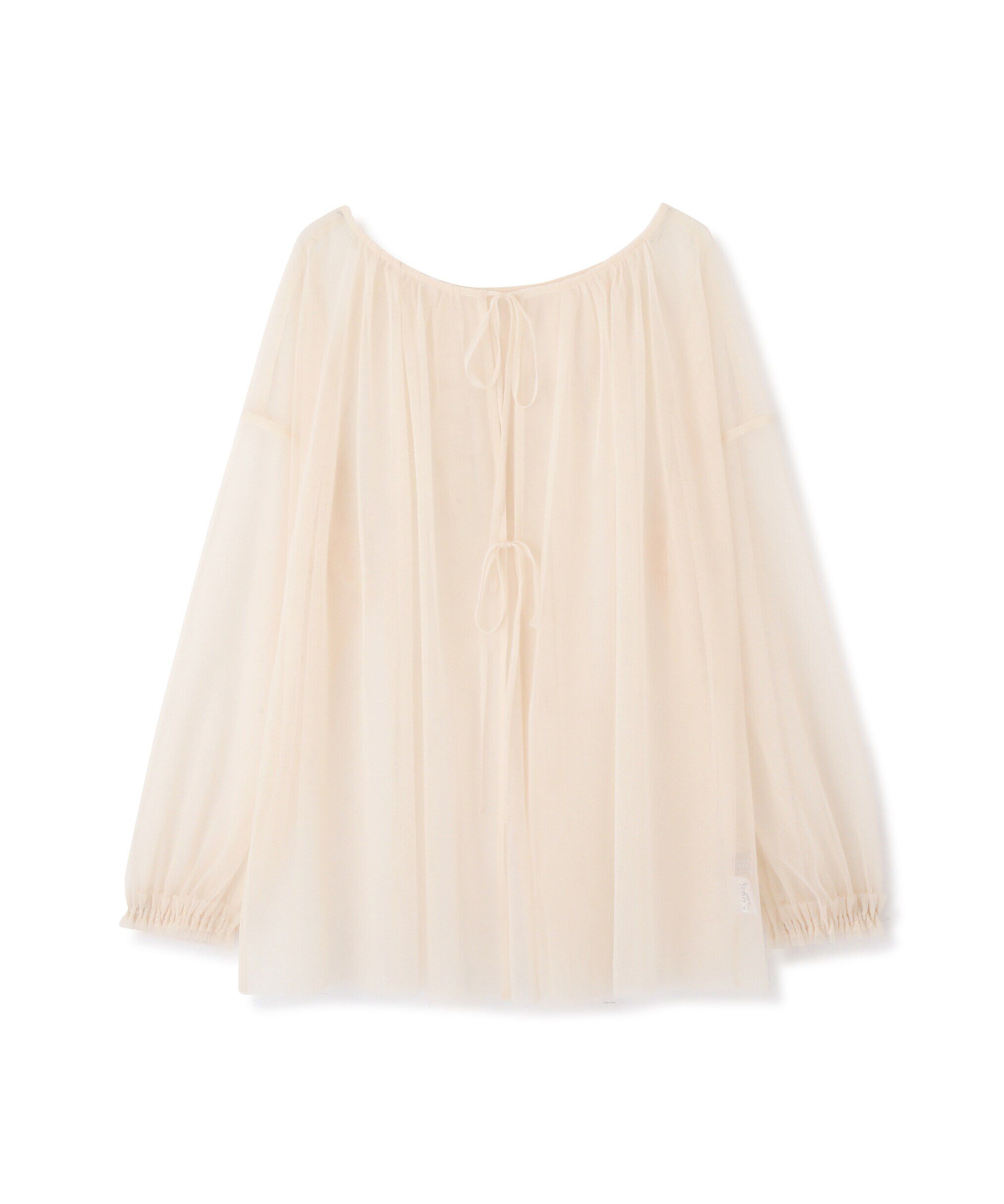  「チュール前後2Wayオーバーブラウス」|シャツ・ブラウス|