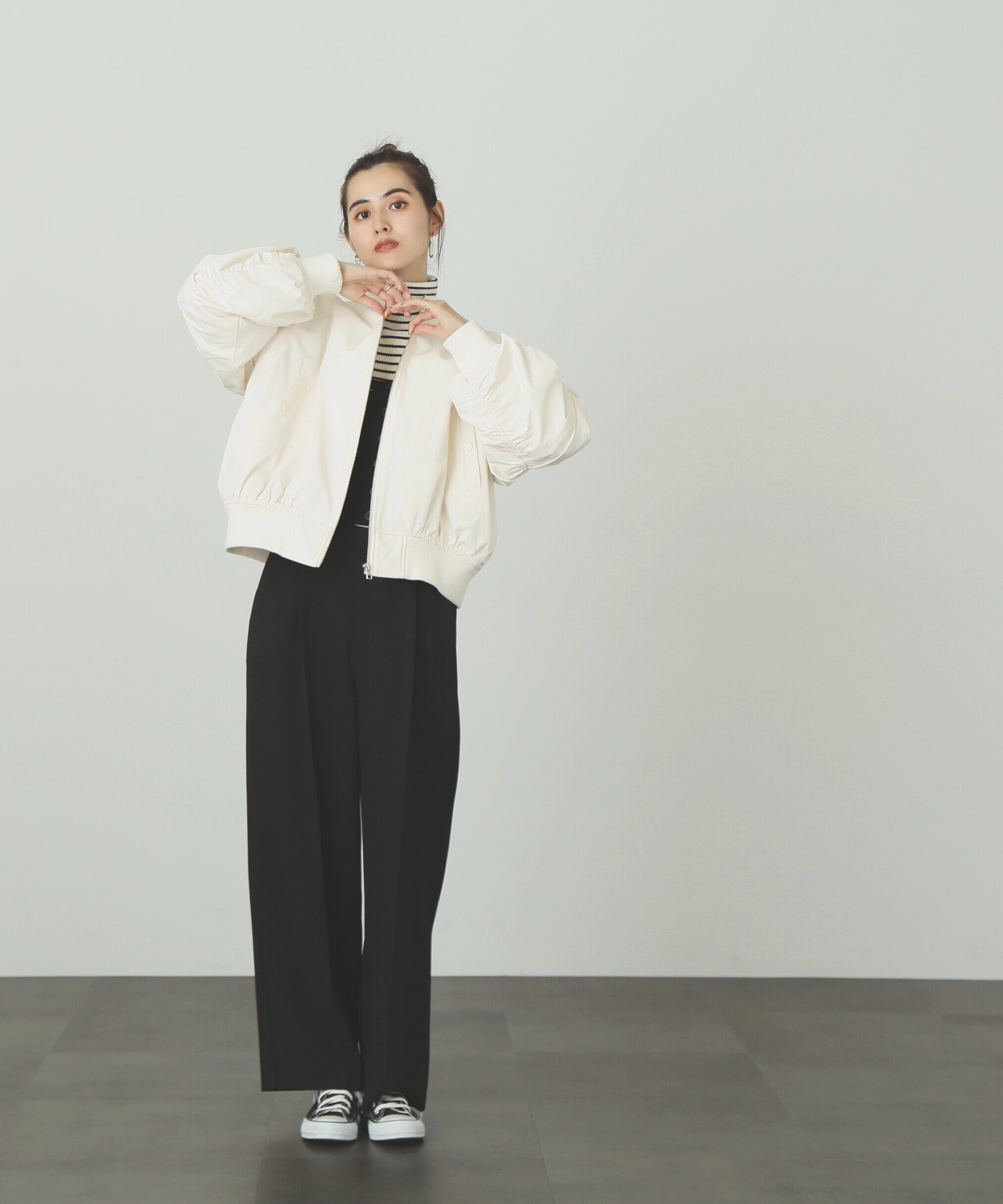  「内スリットストレートワイドパンツ」|その他|