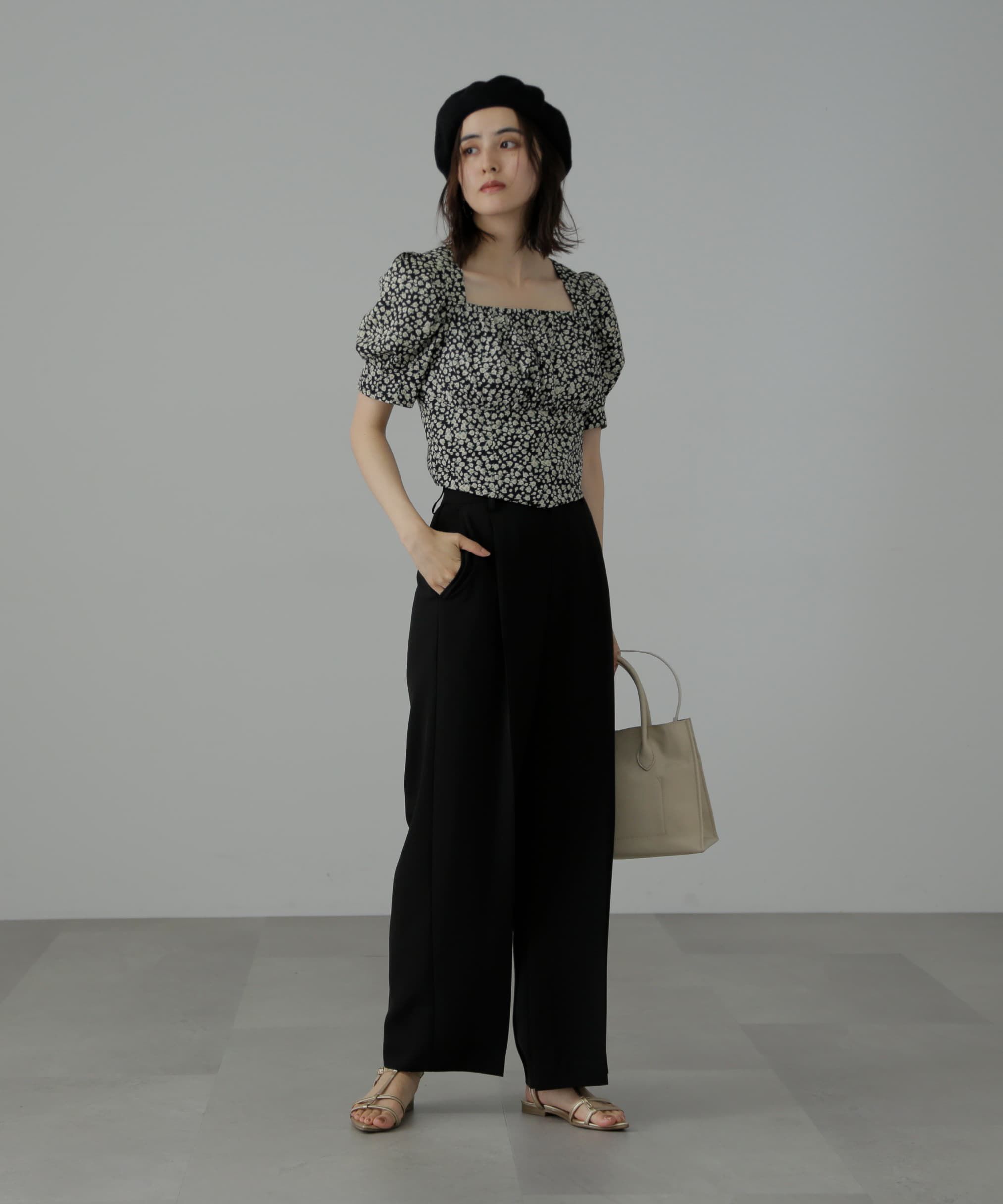  「内スリットストレートワイドパンツ」|その他|