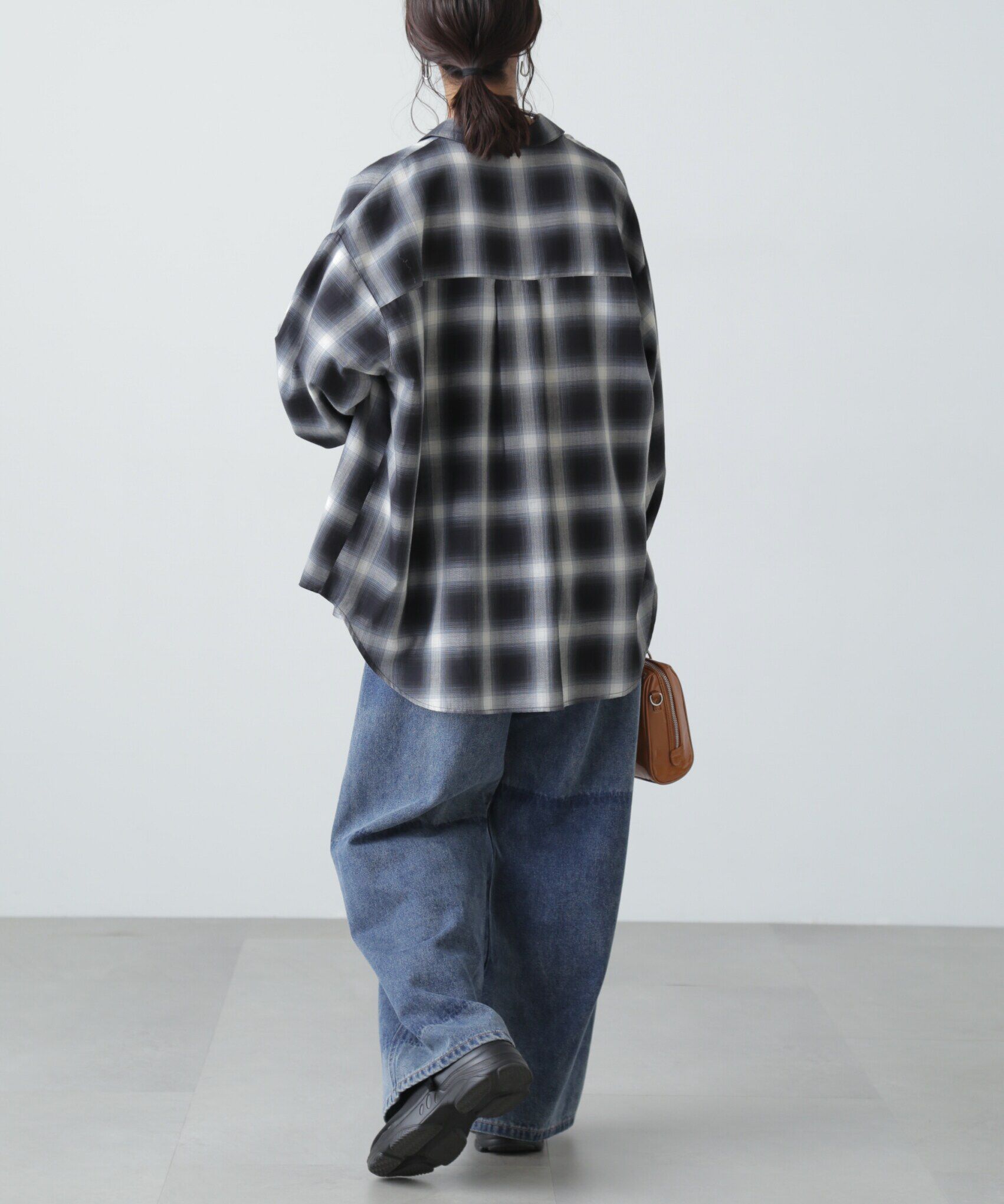  「オンブレチェックビッグシャツ」|シャツ・ブラウス|