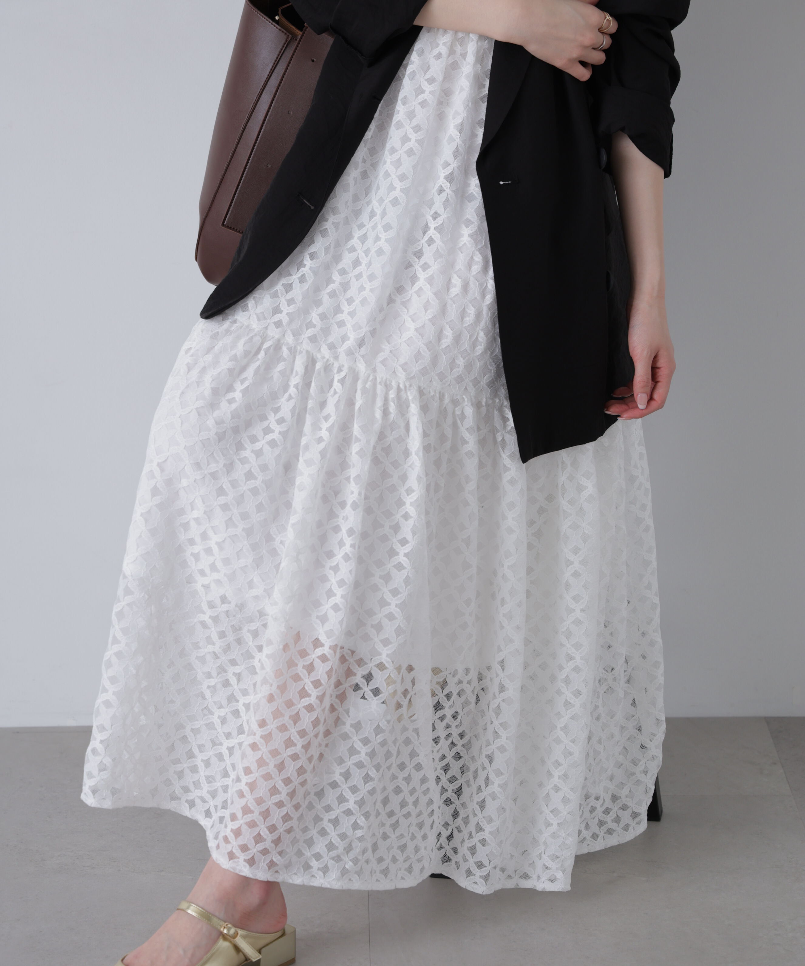  「ティアードキャミソールワンピース」|ワンピース|