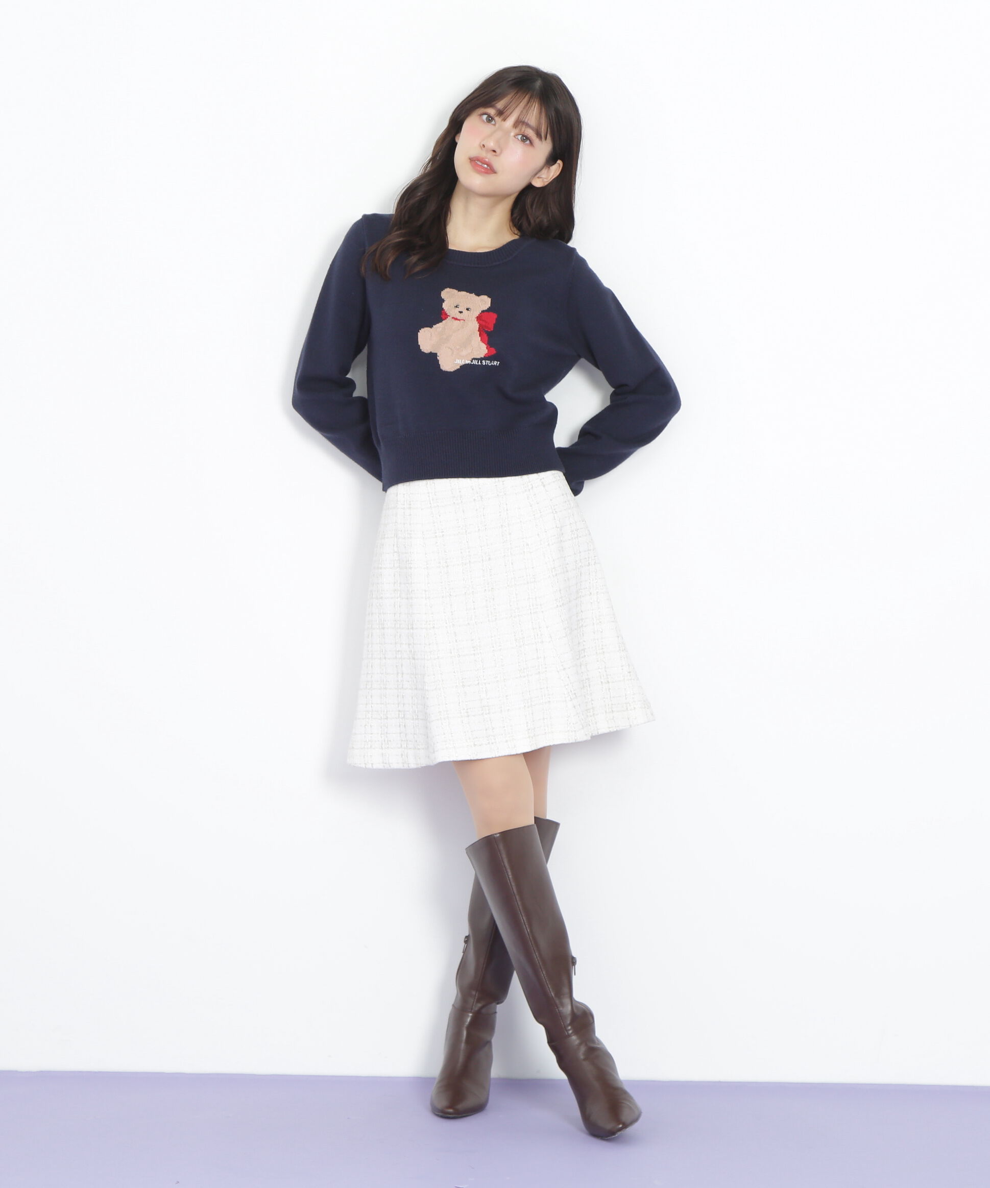  「ラメツィードミニスカート」|スカート|