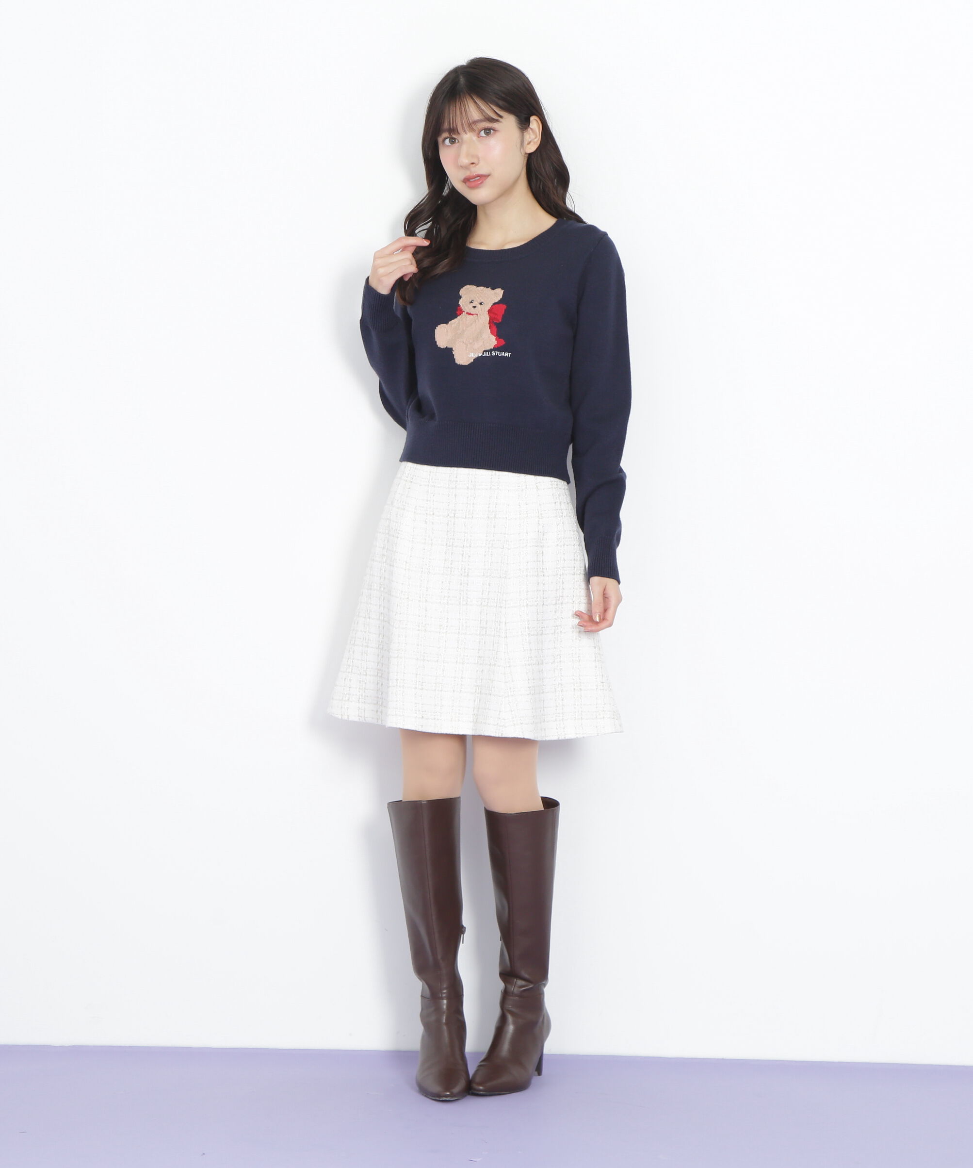  「ラメツィードミニスカート」|スカート|