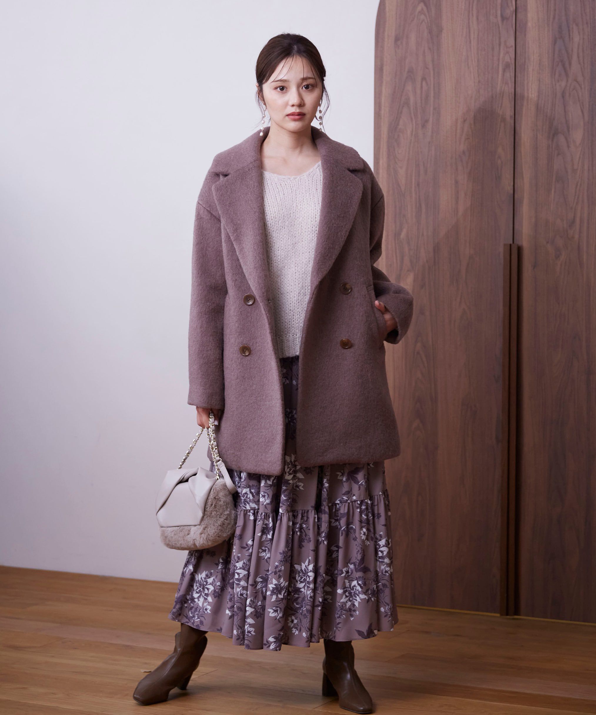 PROPORTION BODY DRESSING「ミドル丈シャギーコート　24AW」|その他|