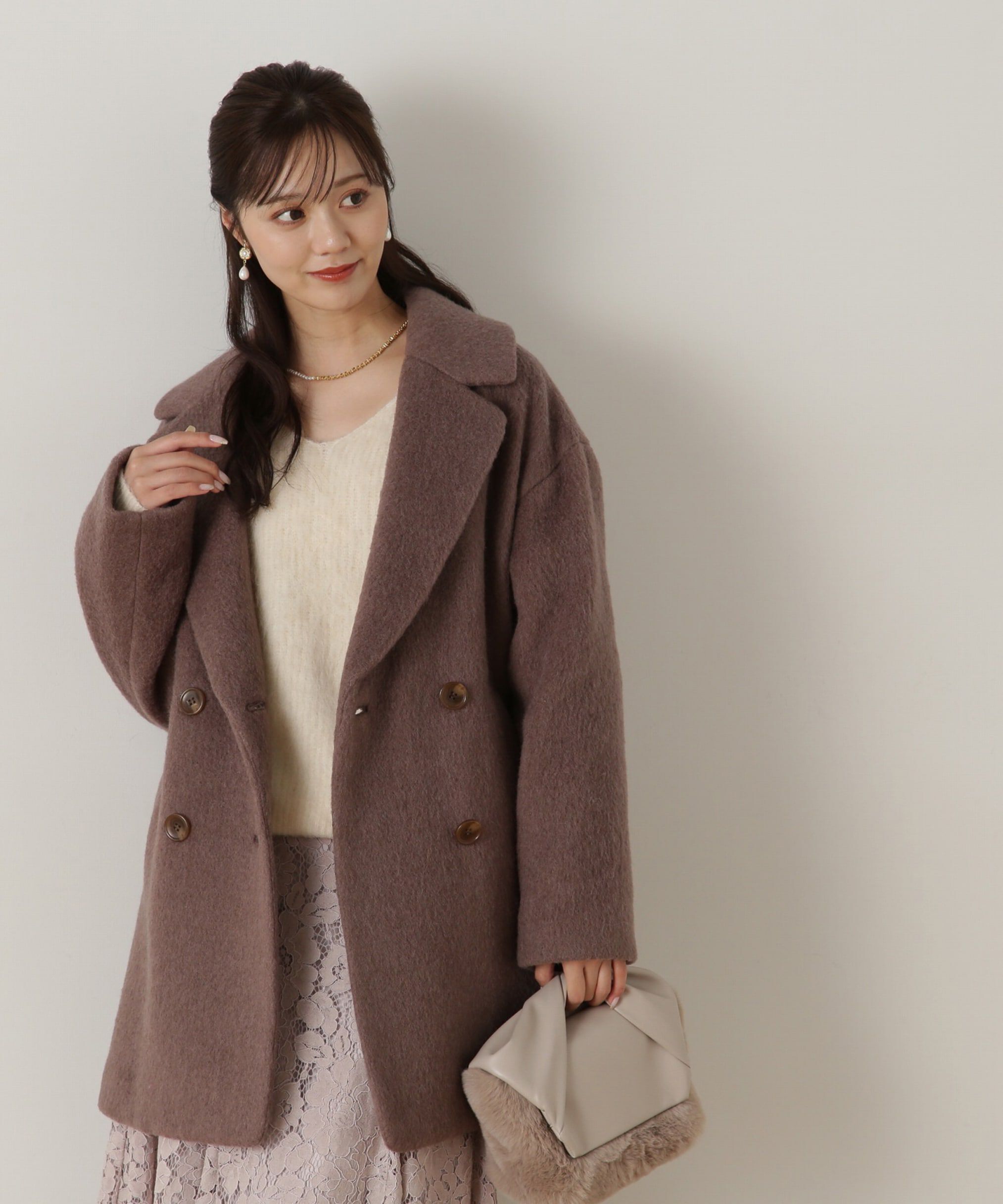 PROPORTION BODY DRESSING「ミドル丈シャギーコート　24AW」|その他|