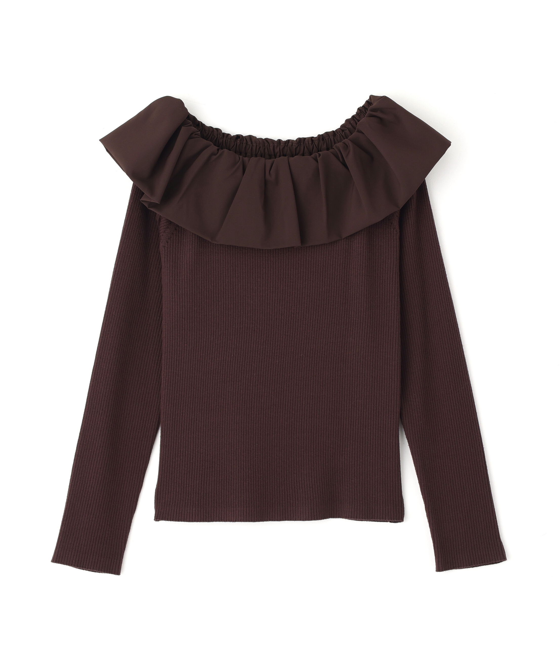 PROPORTION BODY DRESSING「フリルオフショル2wayニット 25AW」|ニット・セーター|