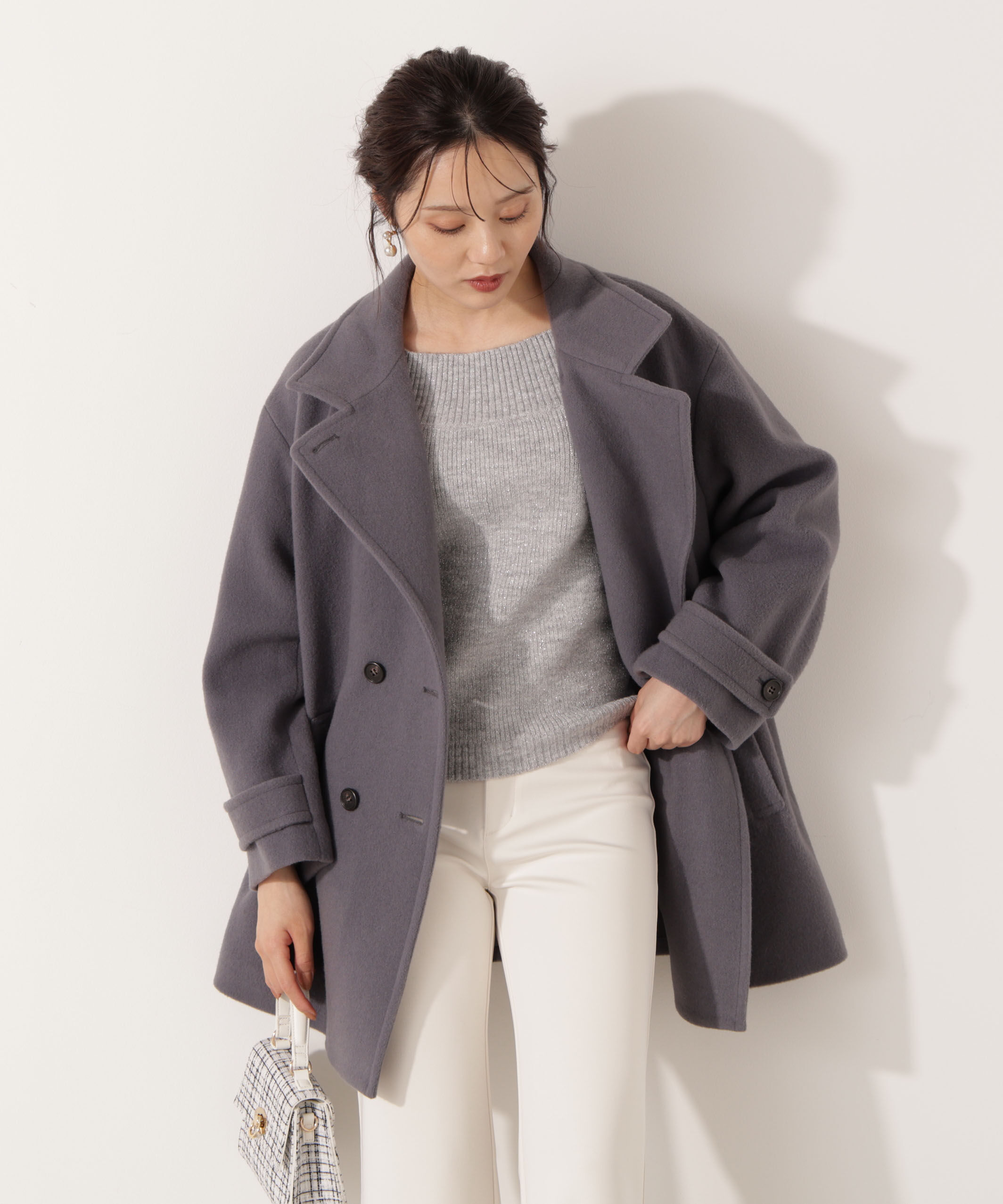 PROPORTION BODY DRESSING「2wayミドルコート 25AW」|ブルゾン・スタジャン|