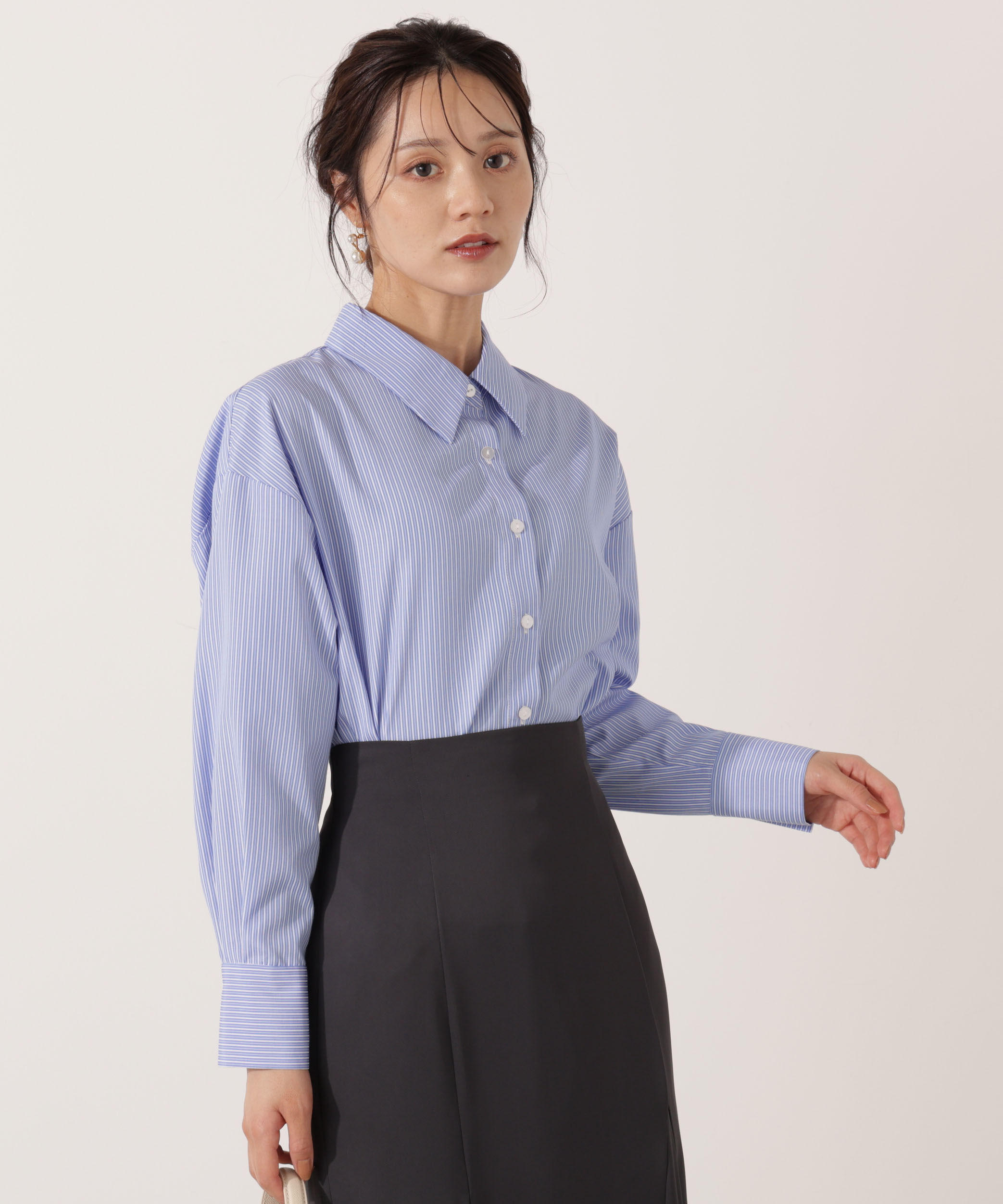 PROPORTION BODY DRESSING「＜ウォッシャブル＞ベーシックシャツ」|シャツ・ブラウス|