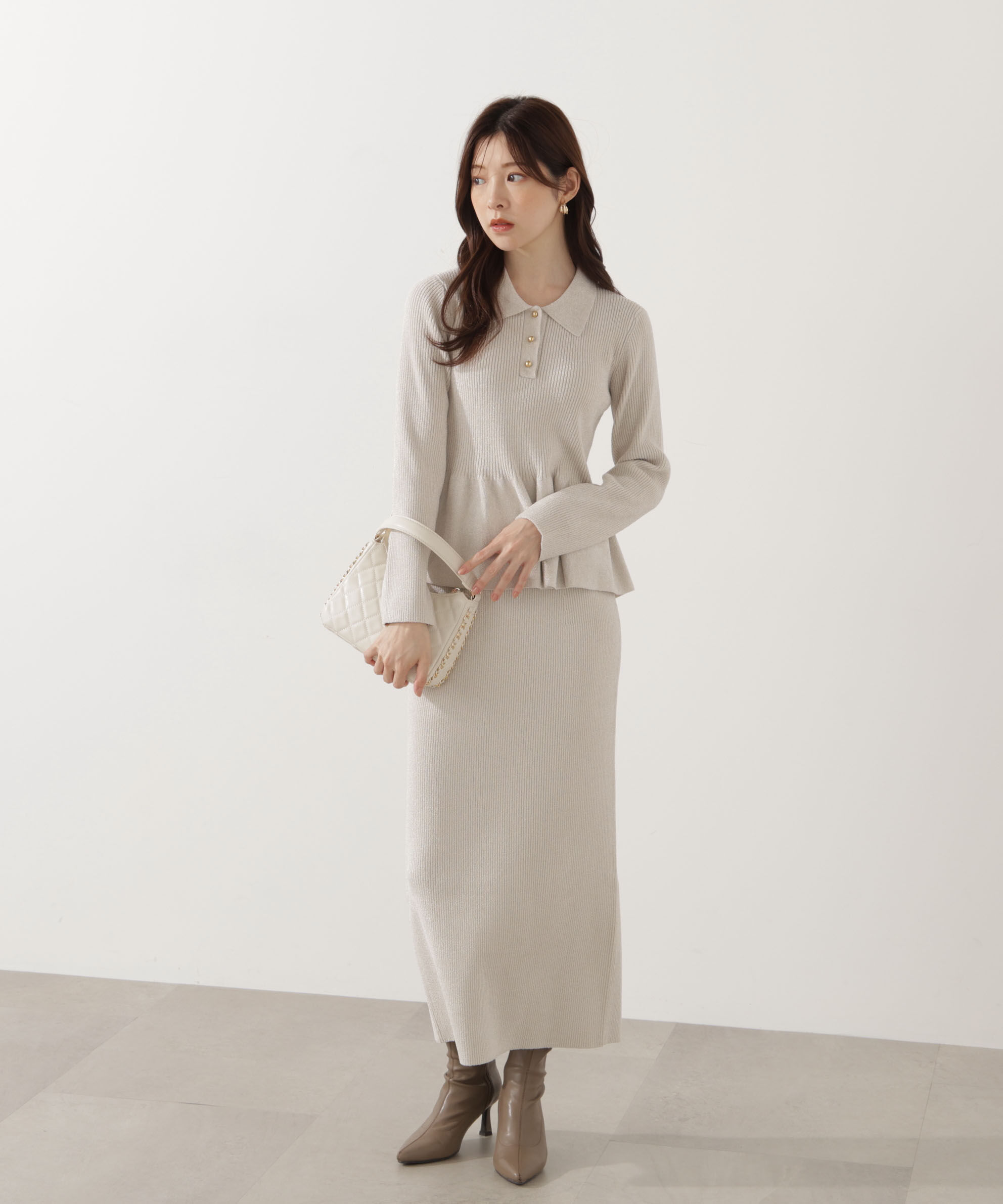 PROPORTION BODY DRESSING「ポロペプラムSETUP」|ワンピース|