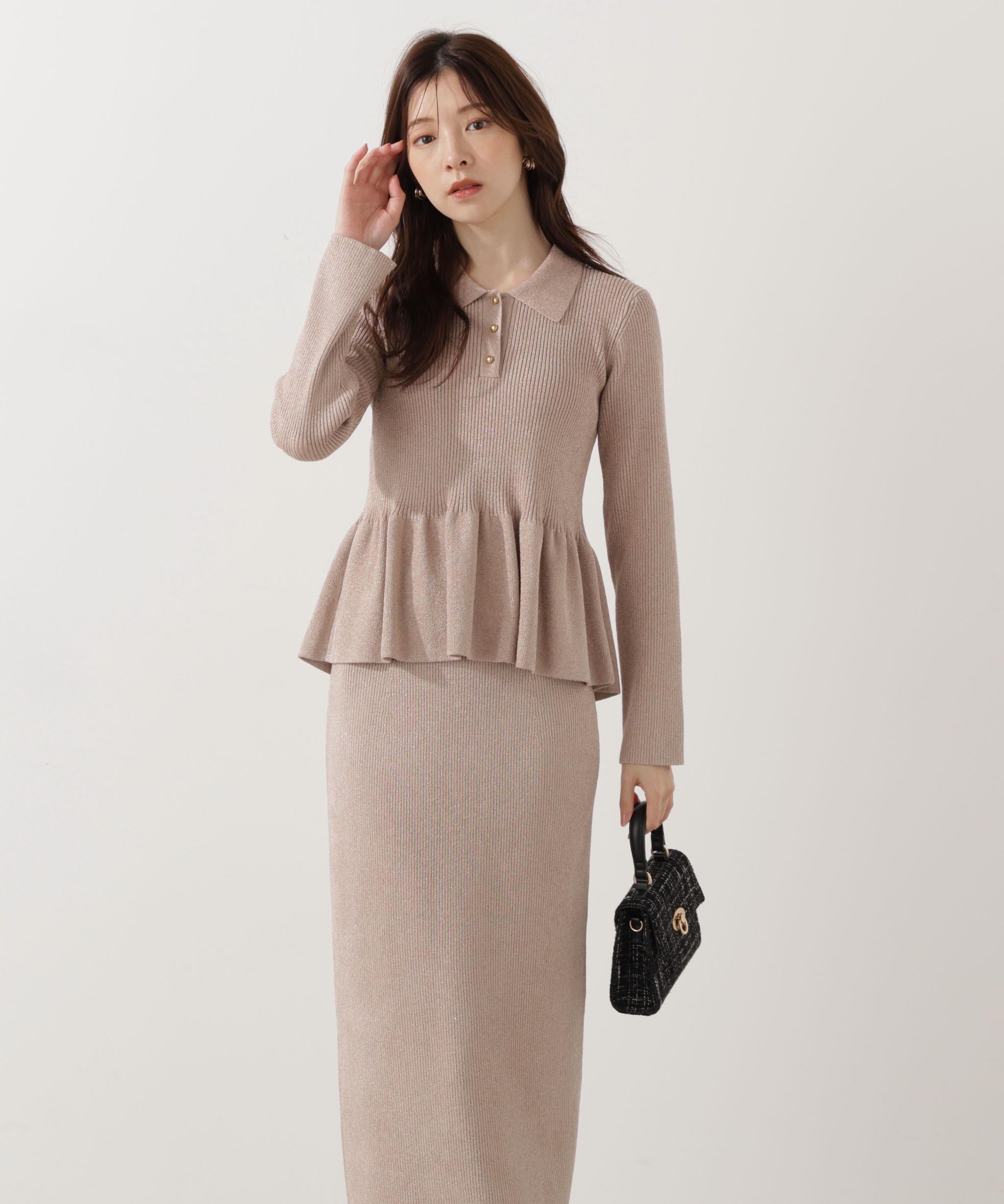 PROPORTION BODY DRESSING「ポロペプラムSETUP」|ワンピース|