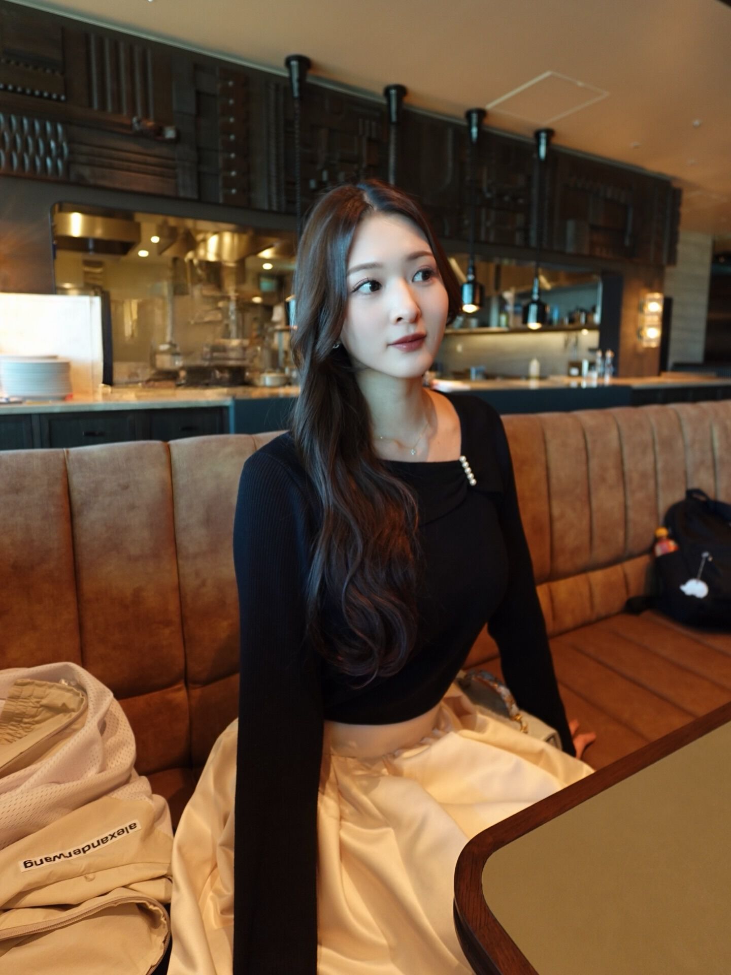 PROPORTION BODY DRESSING「アシメパールデザインニット 25AW」|ニット・セーター|