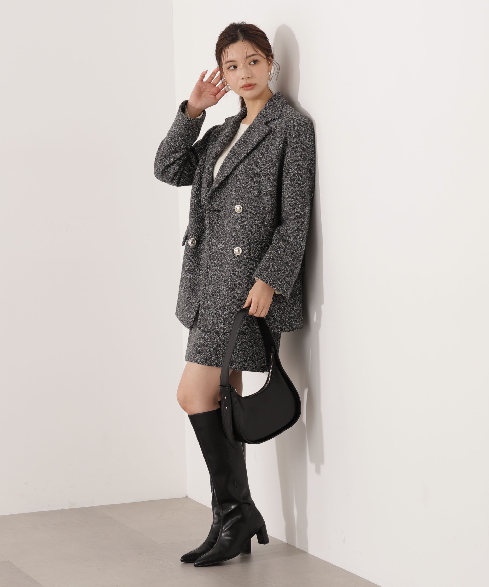 PROPORTION BODY DRESSING「ツイードミニスカート」|スカート|