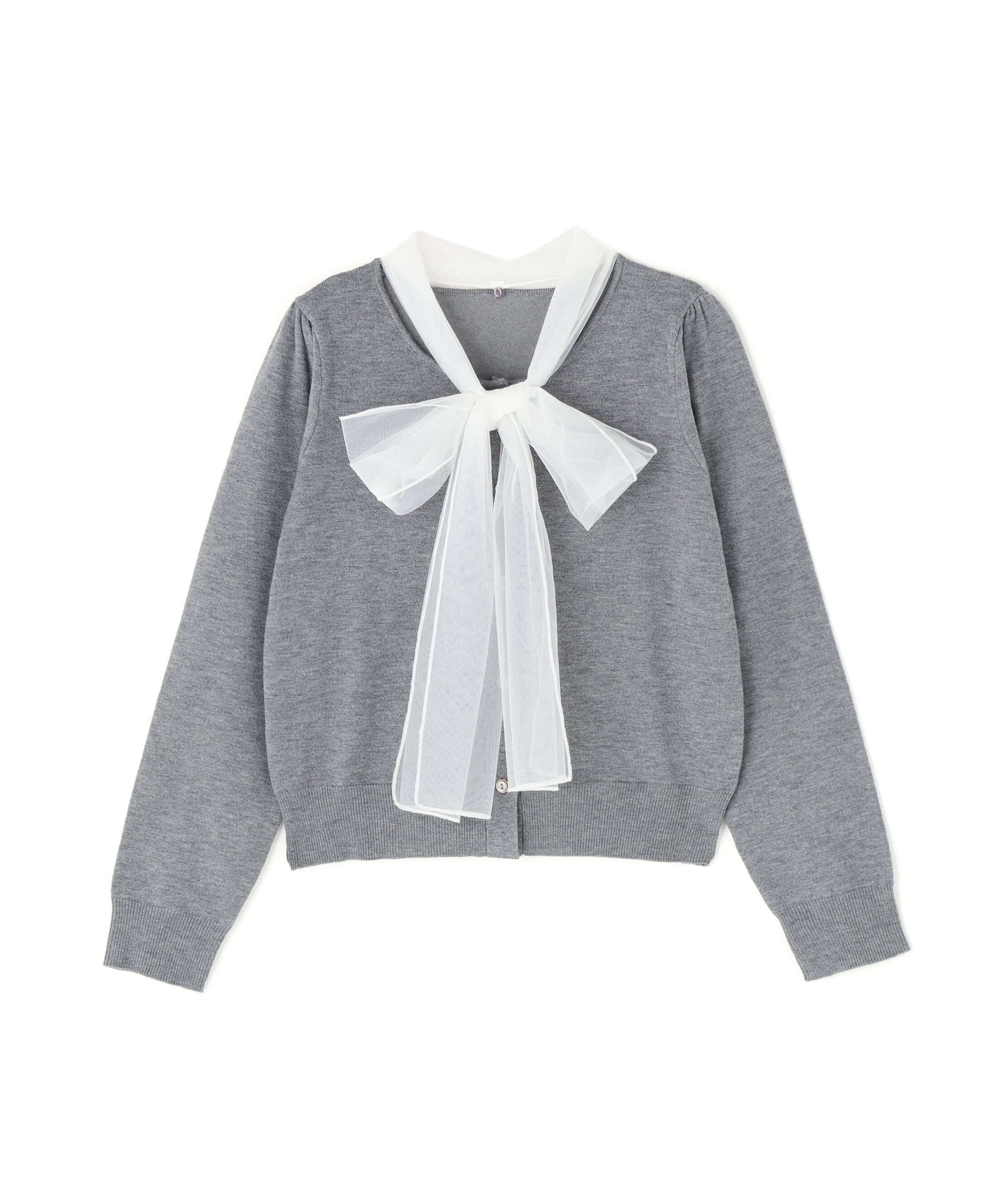 PROPORTION BODY DRESSING「《EDIT COLOGNE》ボウタイ付きニット 25AW」|ニット・セーター|