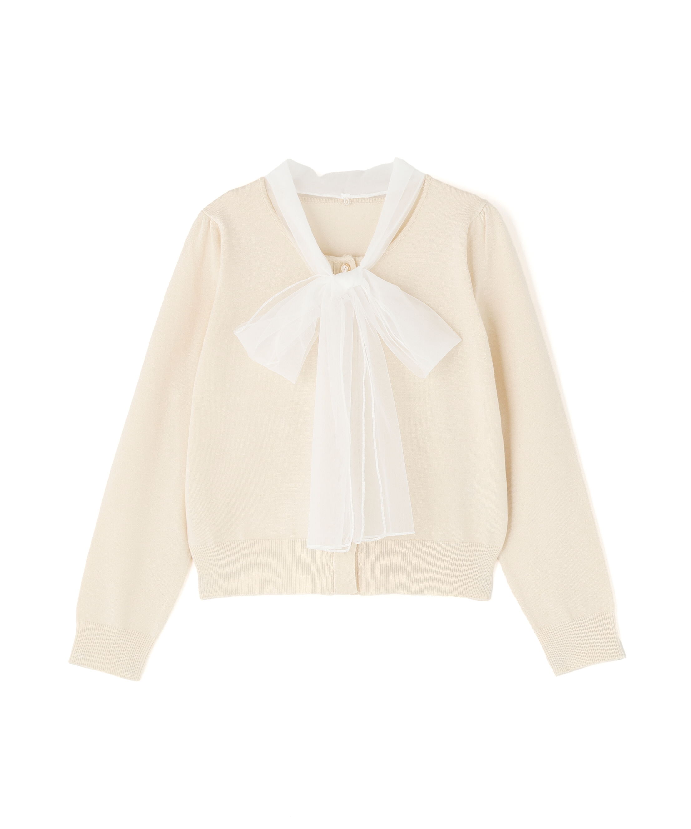 PROPORTION BODY DRESSING「《EDIT COLOGNE》ボウタイ付きニット 25AW」|ニット・セーター|