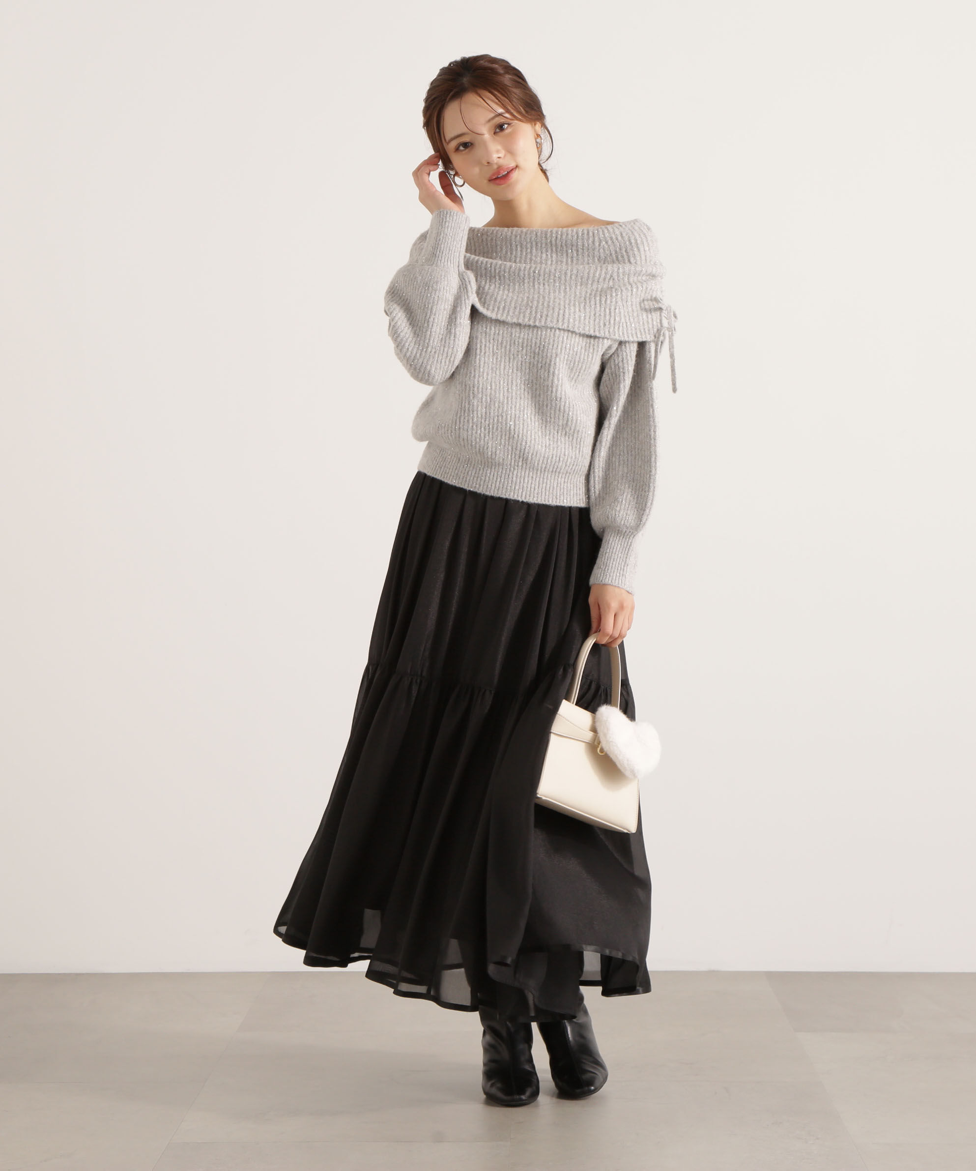 PROPORTION BODY DRESSING「シアーティアードスカート 25AW」|スカート|