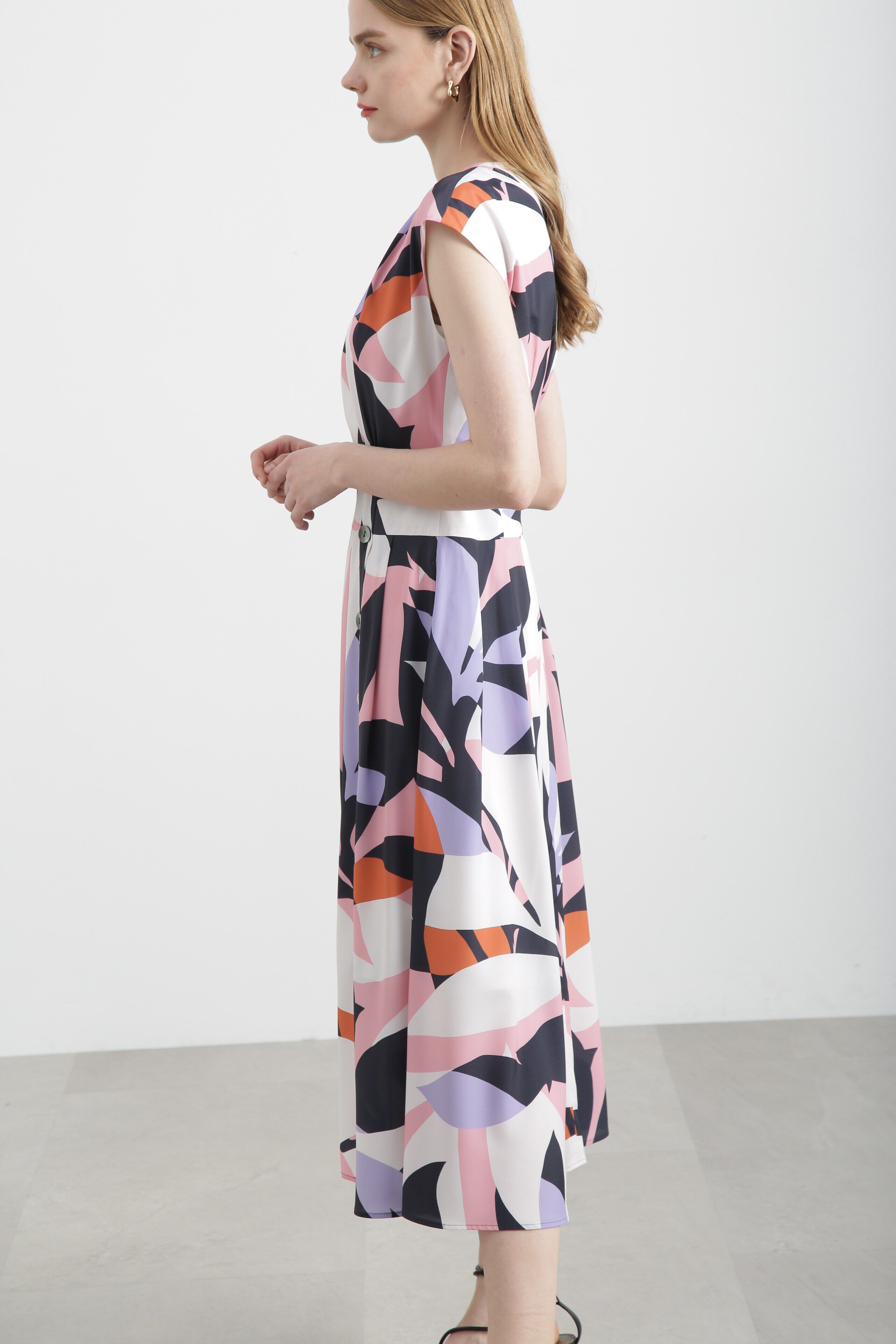  「◆リーフプリントワンピース」|ワンピース|