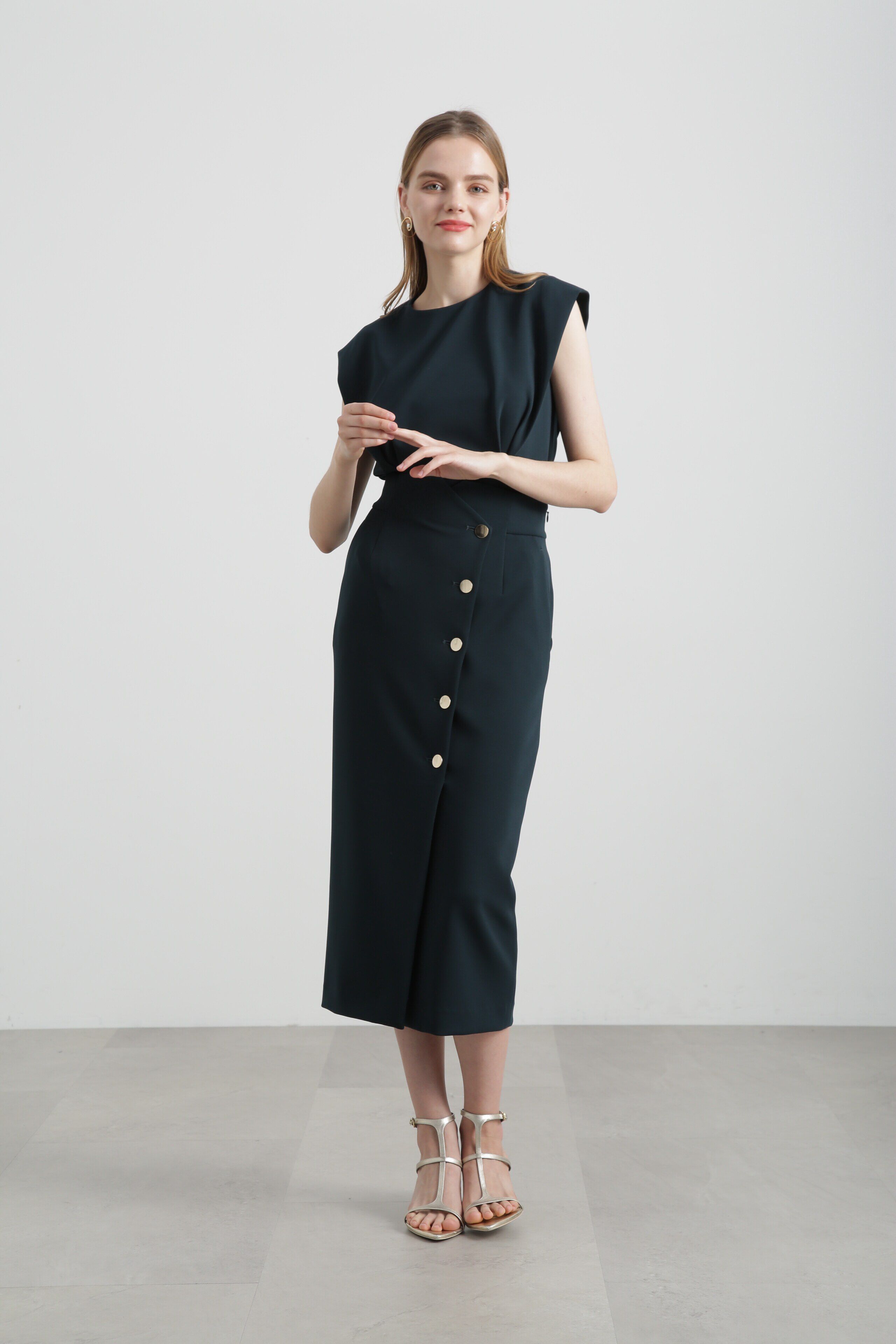  「◆フロントメタルボタンダンボールスカート」|スカート|