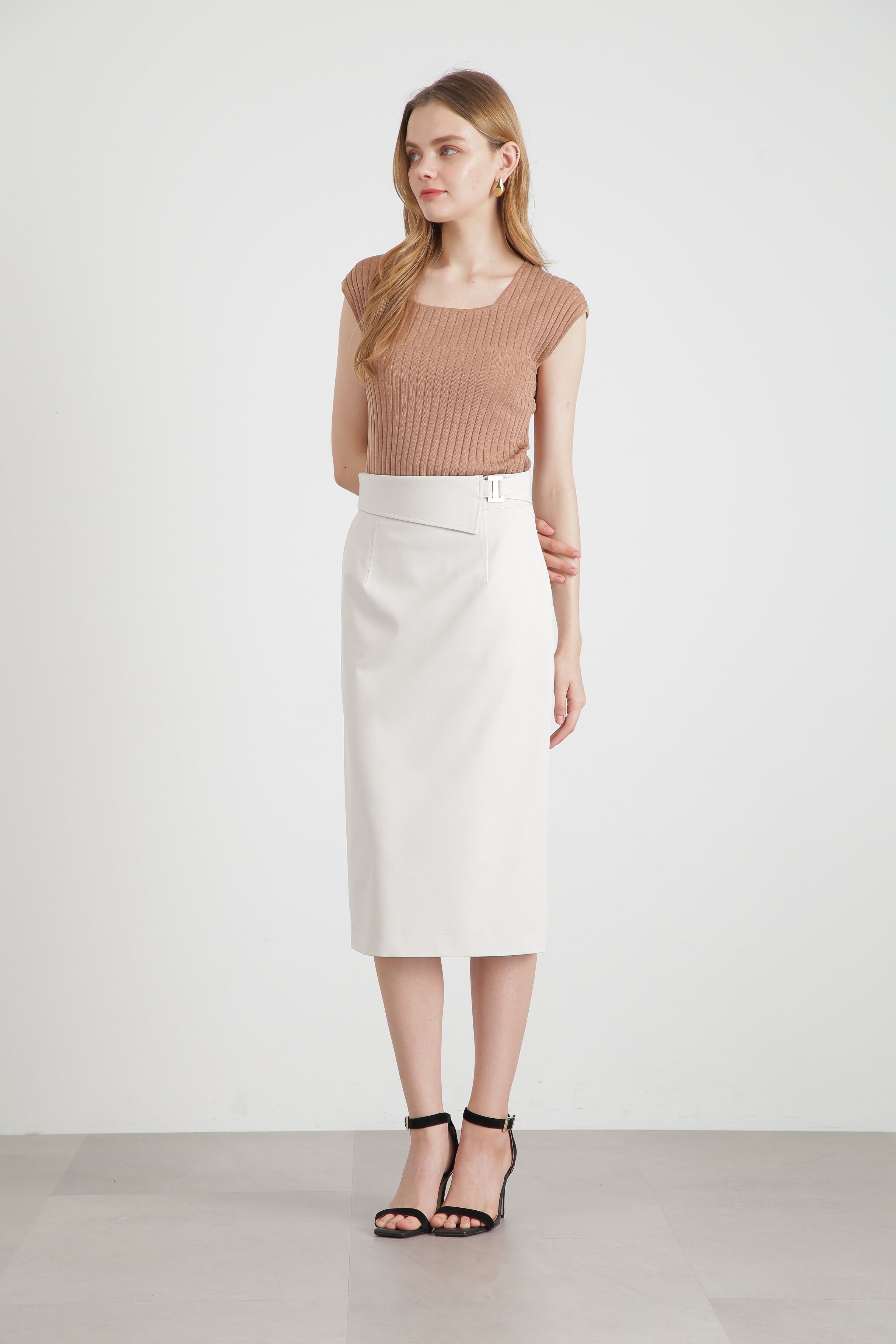  「◆メタルプレートタイトスカート」|スカート|