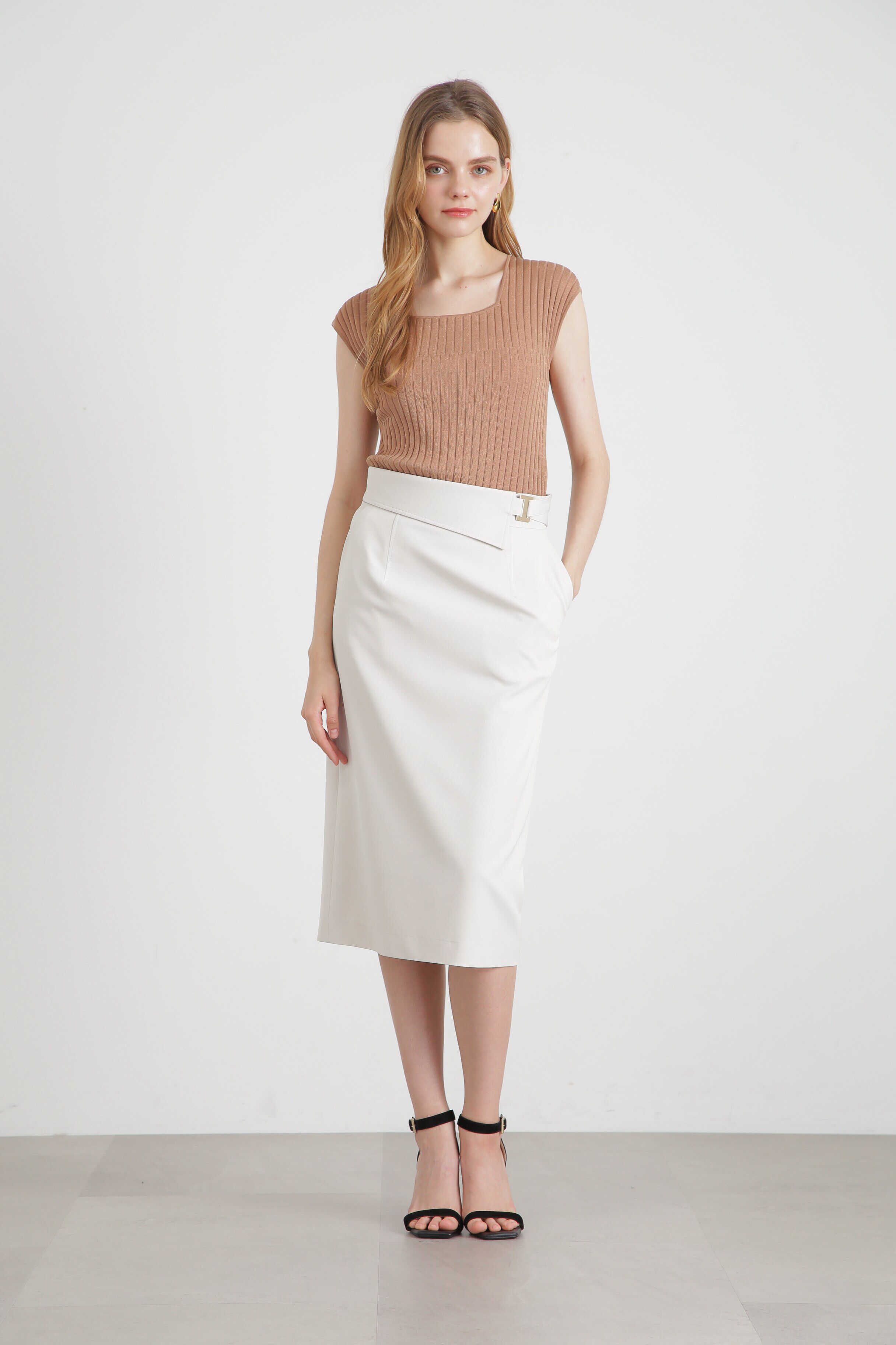  「◆スクエアネックニットトップス」|ニット・セーター|