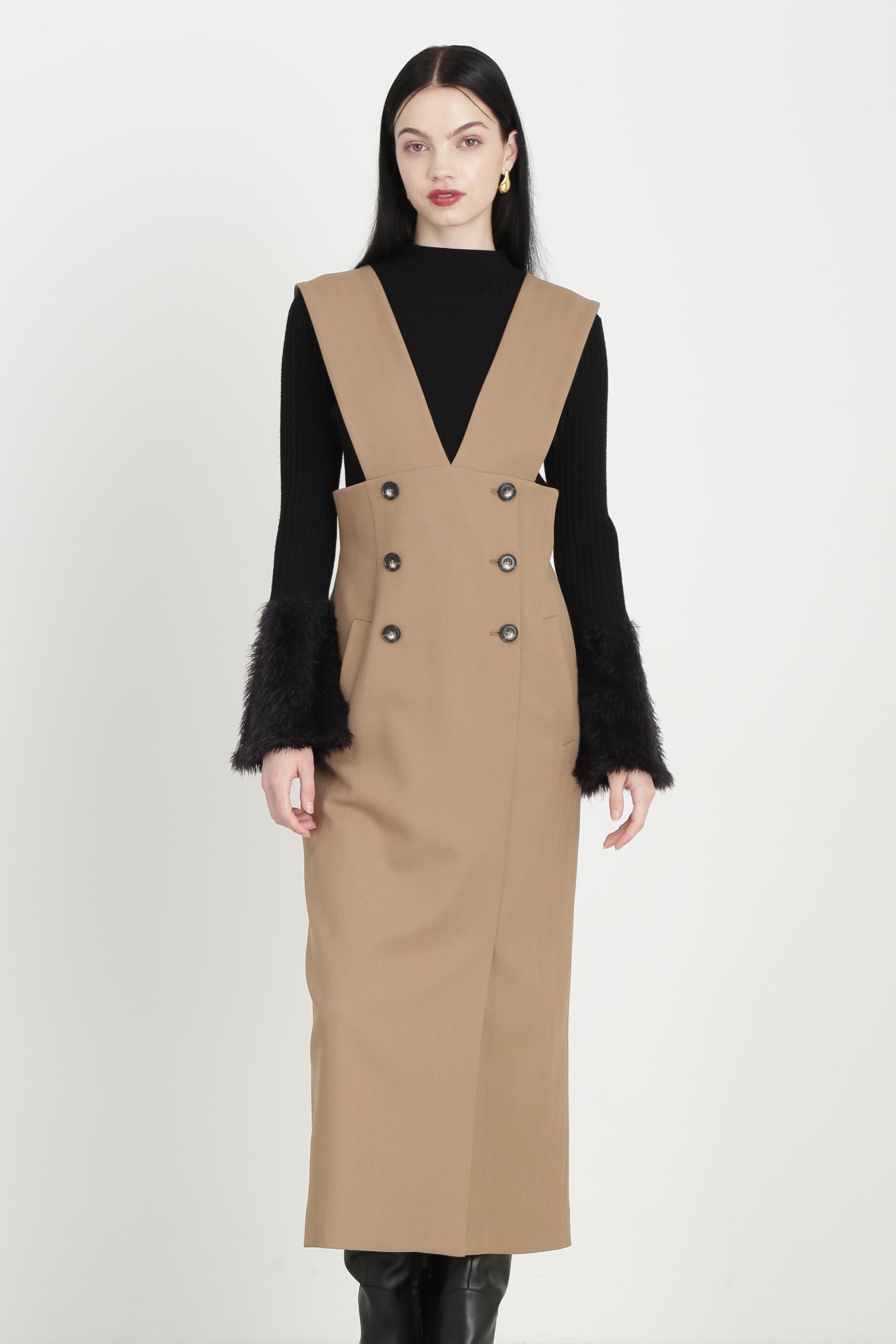  「◆デザインショルダージャンパースカート」|ワンピース|