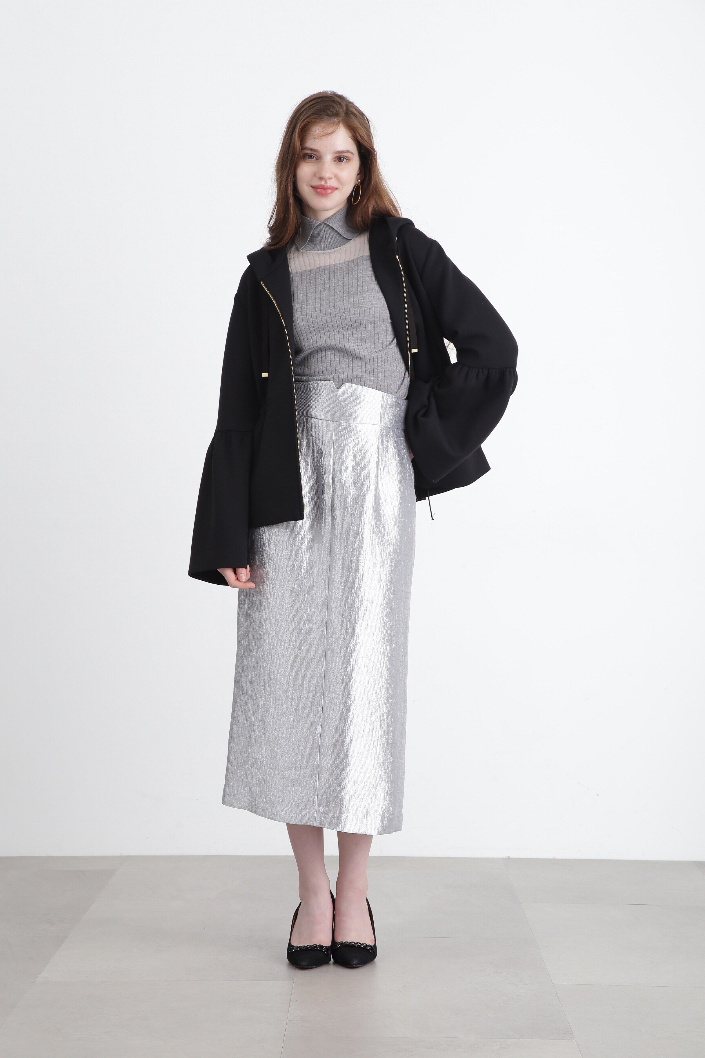  「◆ダンボールニットフードブルゾン」|スウェット・ジャージ|