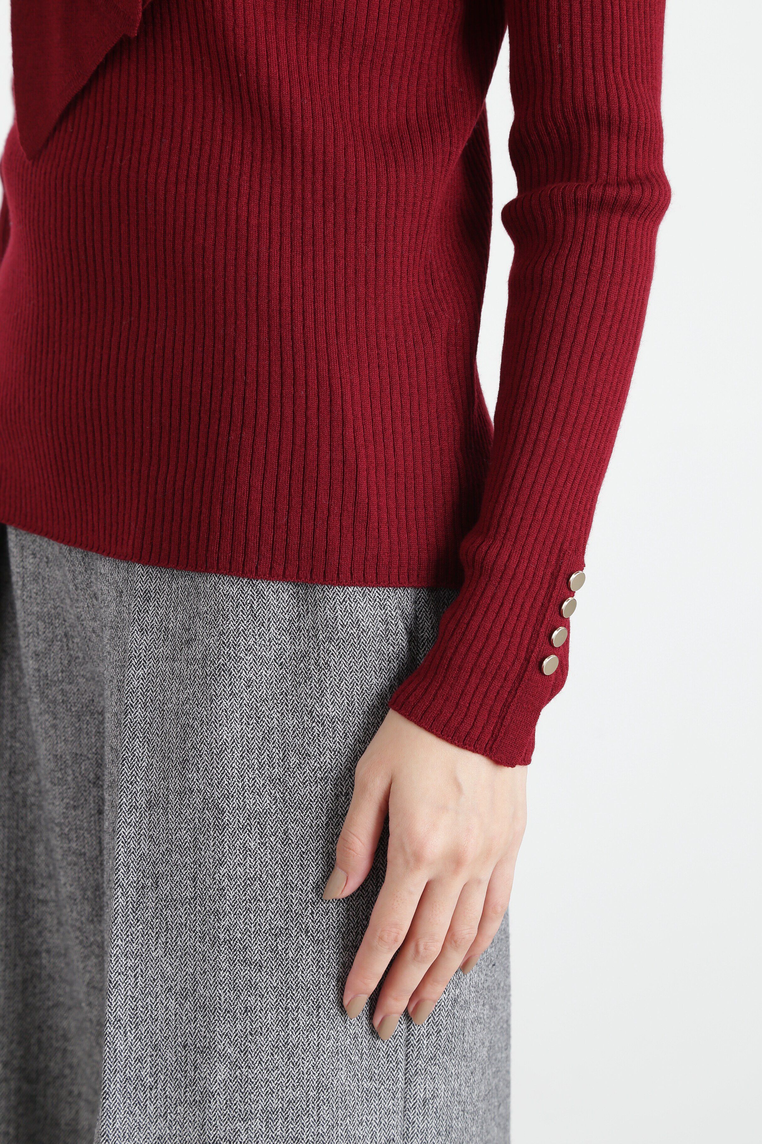  「◆ワイドボウタイニットプルオーバー」|ニット・セーター|