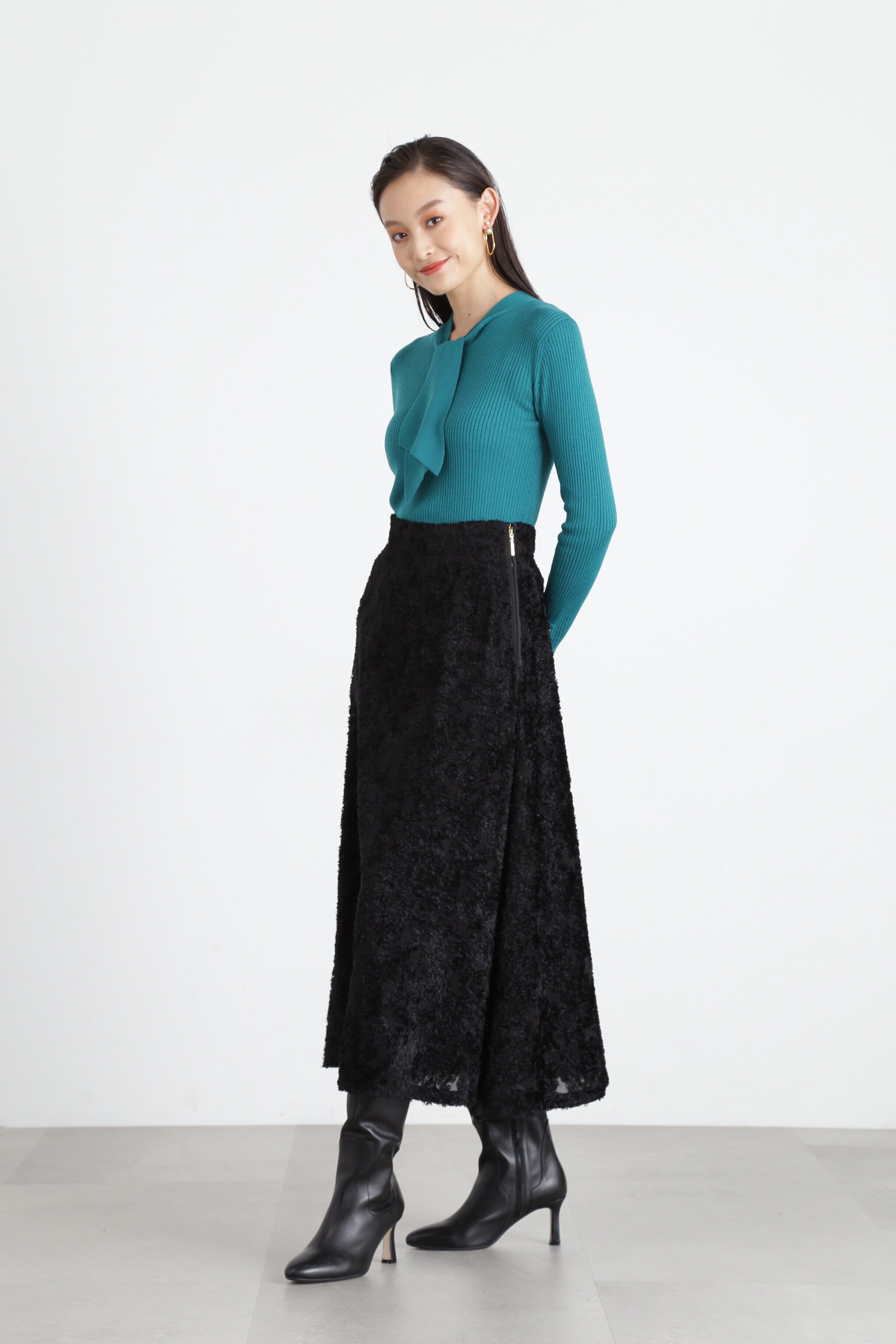  「◆ワイドボウタイニットプルオーバー」|ニット・セーター|