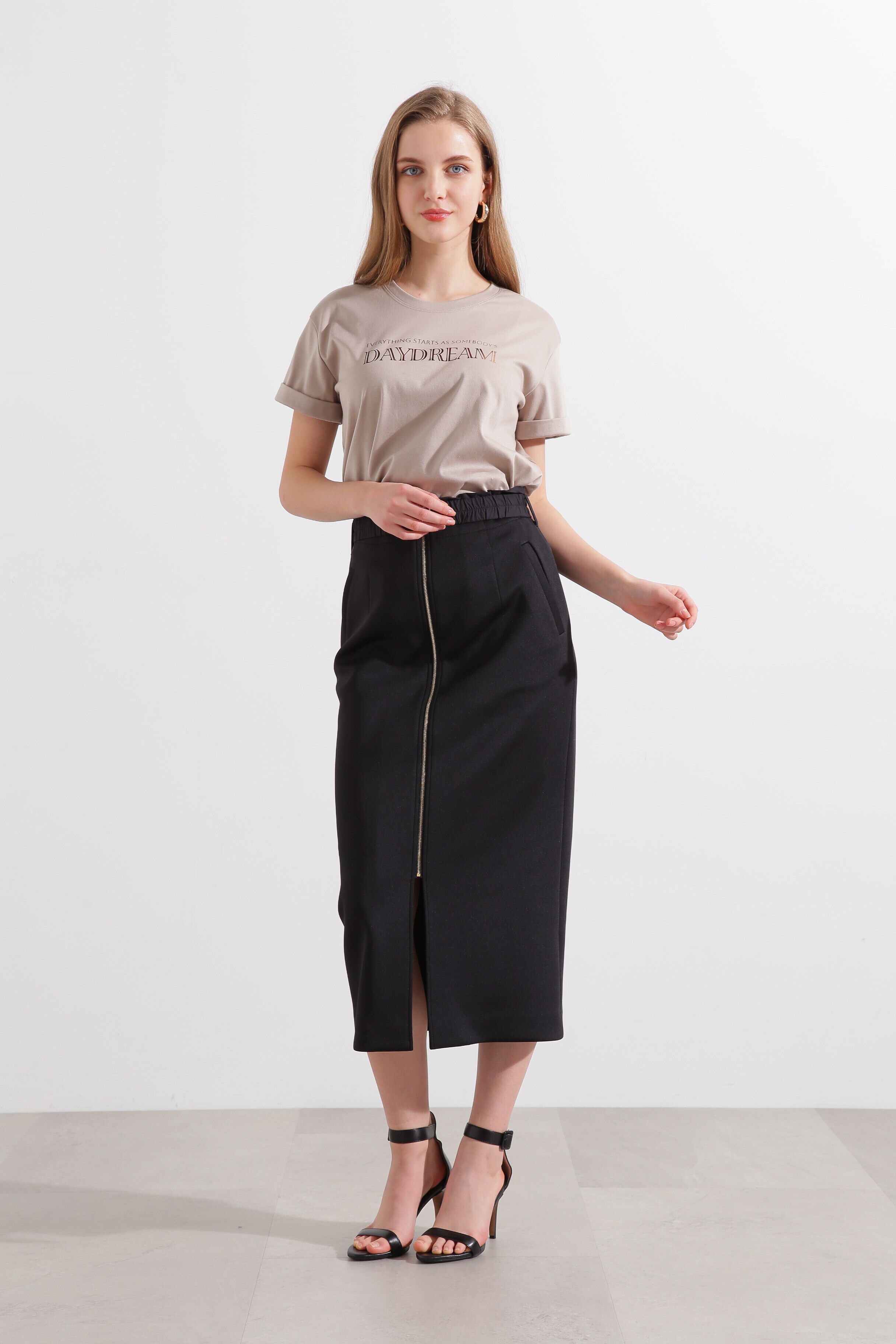  「◆フロントジップダンボールスカート」|スカート|