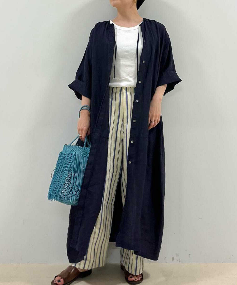  「◆綿麻ストライプパンツ」|その他|