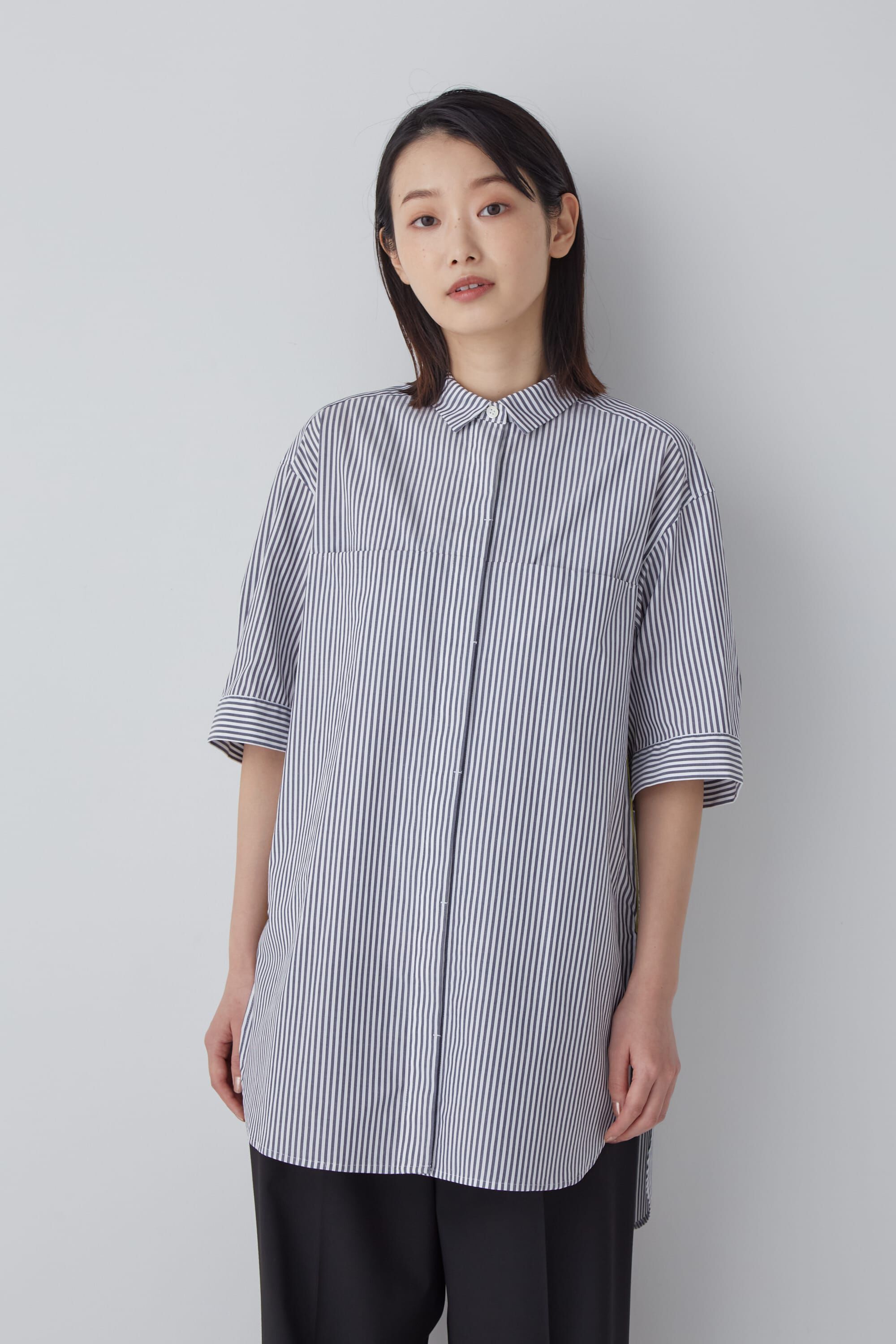  「◆スポーティストライプブラウス」|シャツ・ブラウス|