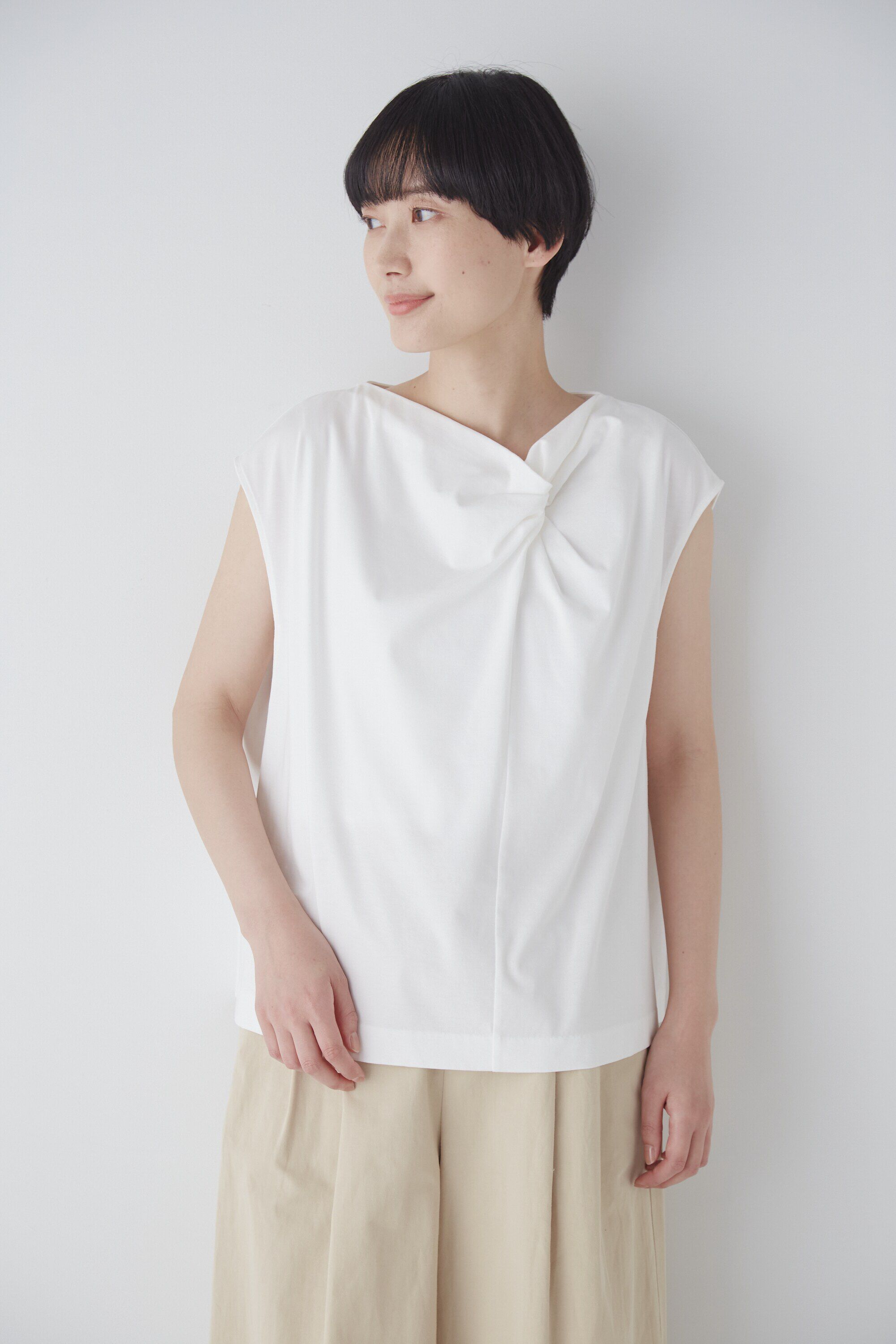  「◆ツイストネックプルオーバー」|Tシャツ・カットソー|