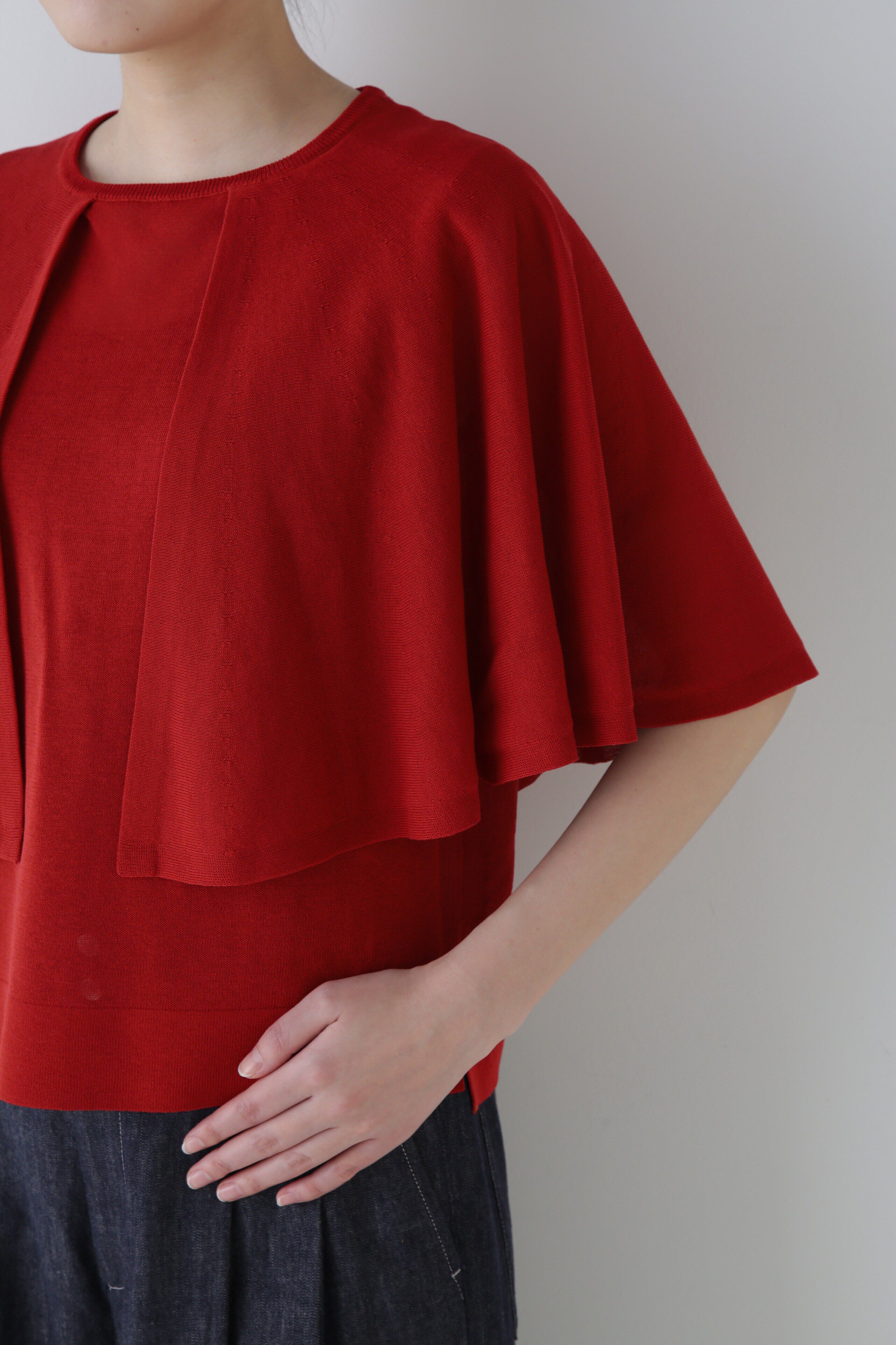  「◆ケープスリーブニット」|ニット・セーター|