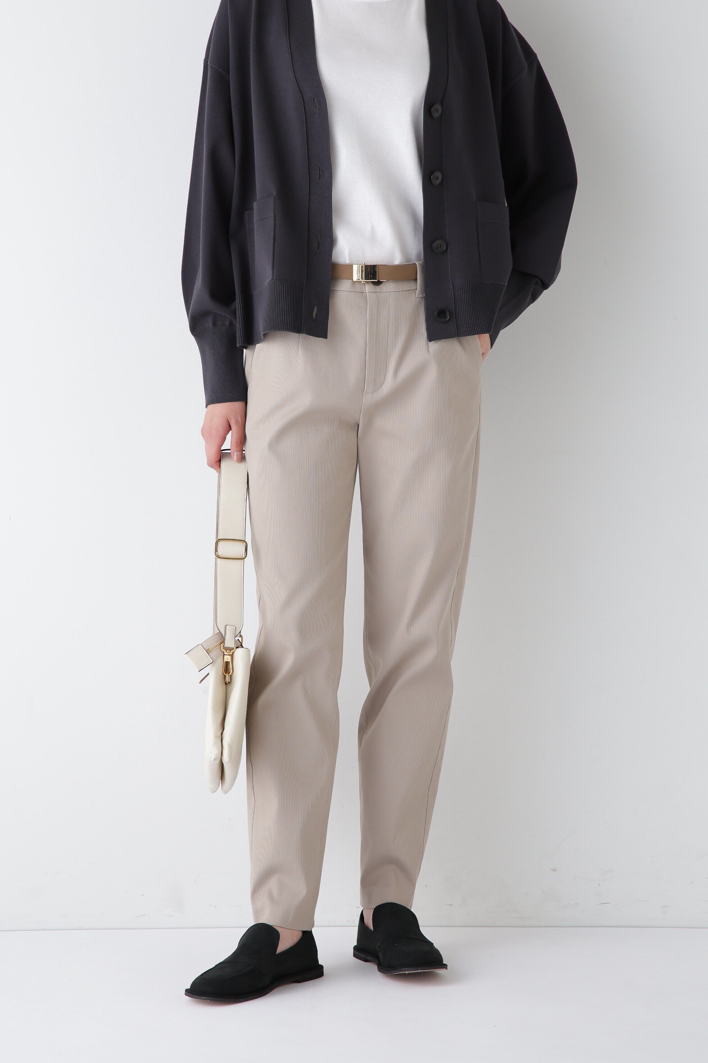  「◆ピケストレッチピーチパンツ」|その他|グレージュ2