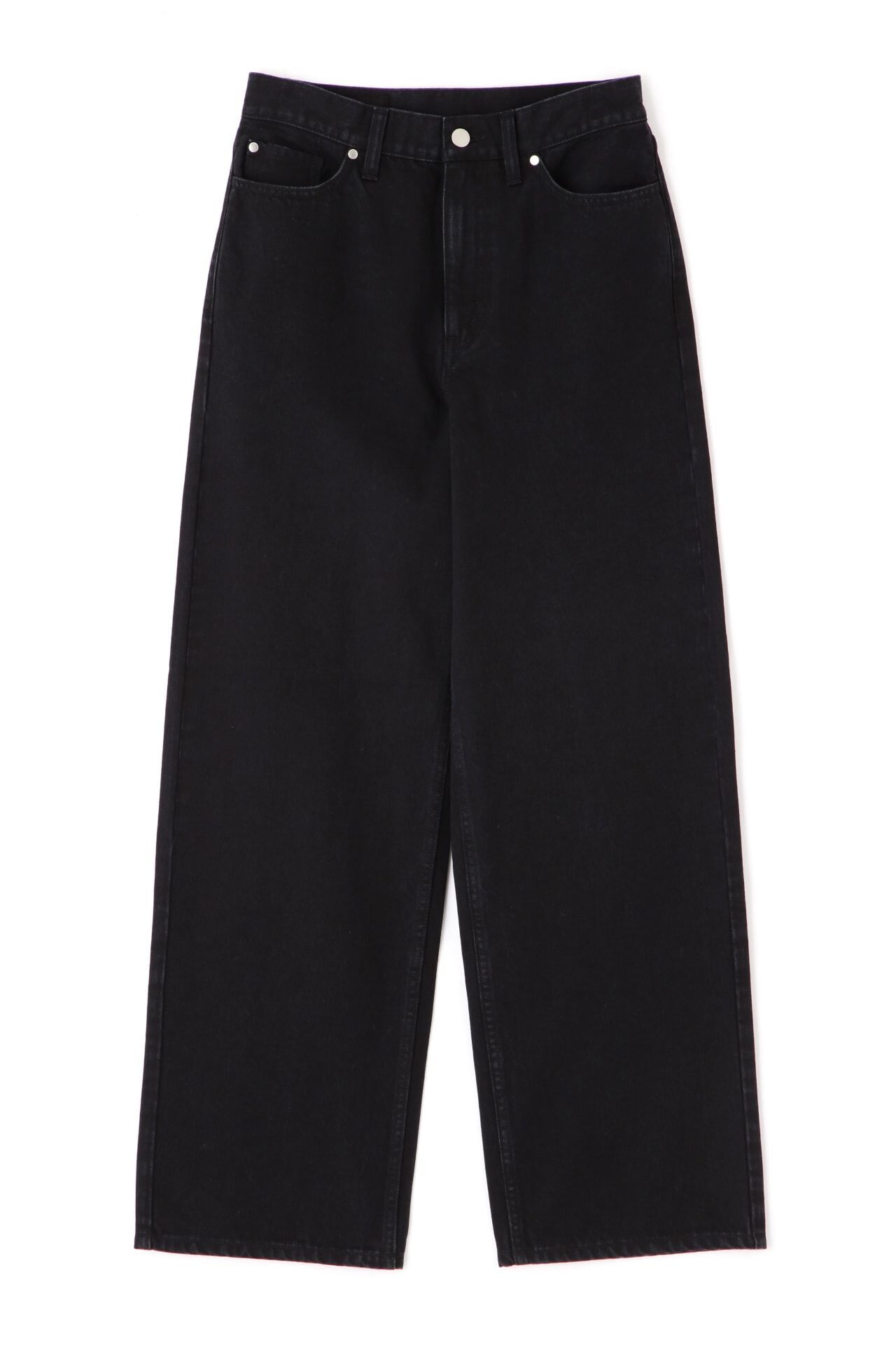  「◆１１ｏｚブラックデニムセミワイドパンツ」|その他|