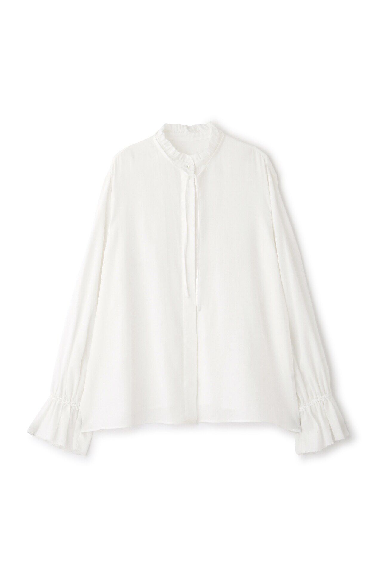  「◆スタンドフリルボリュームブラウス」|シャツ・ブラウス|