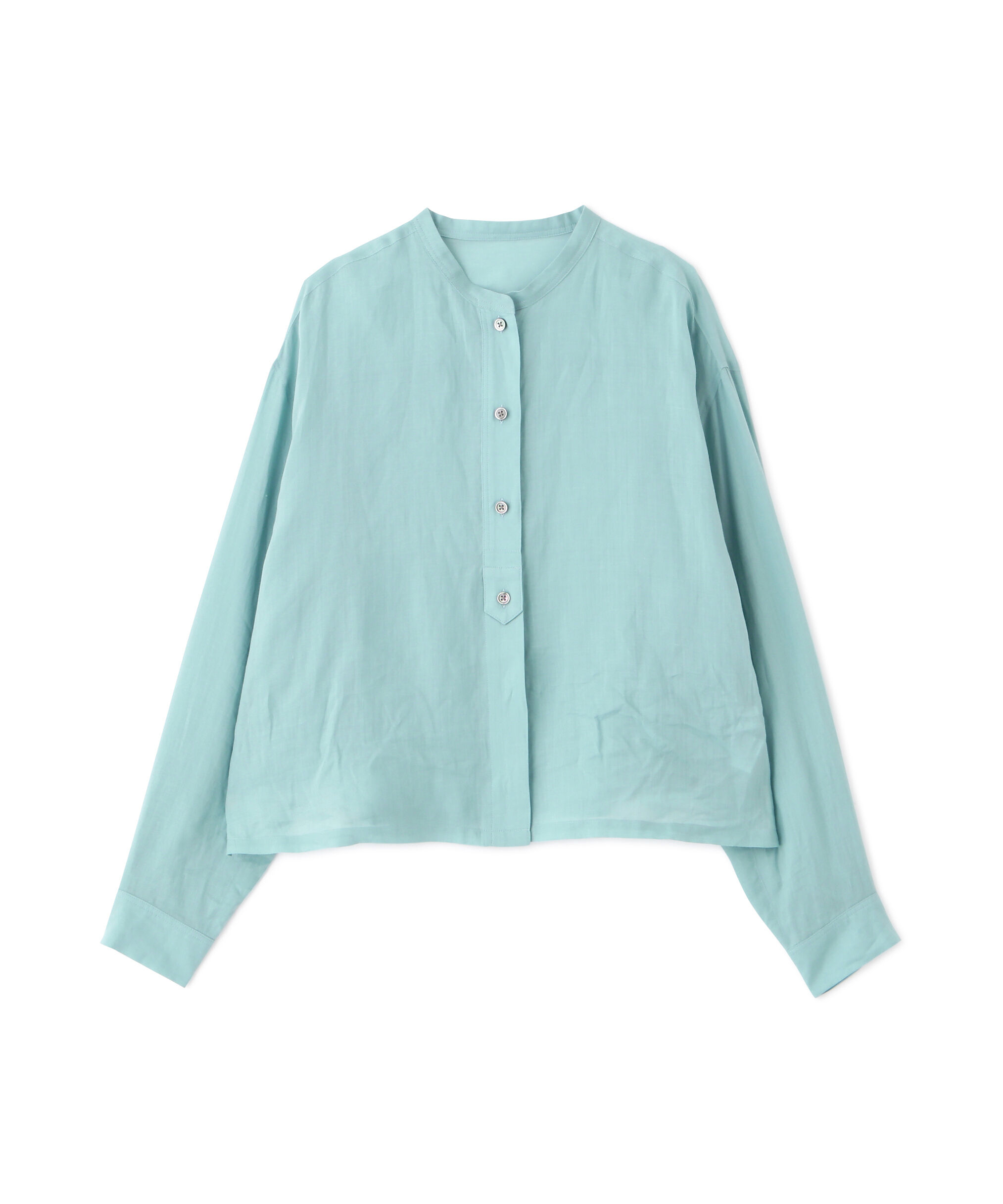  「◆ラミーバンドカラーシャツブラウス」|シャツ・ブラウス|