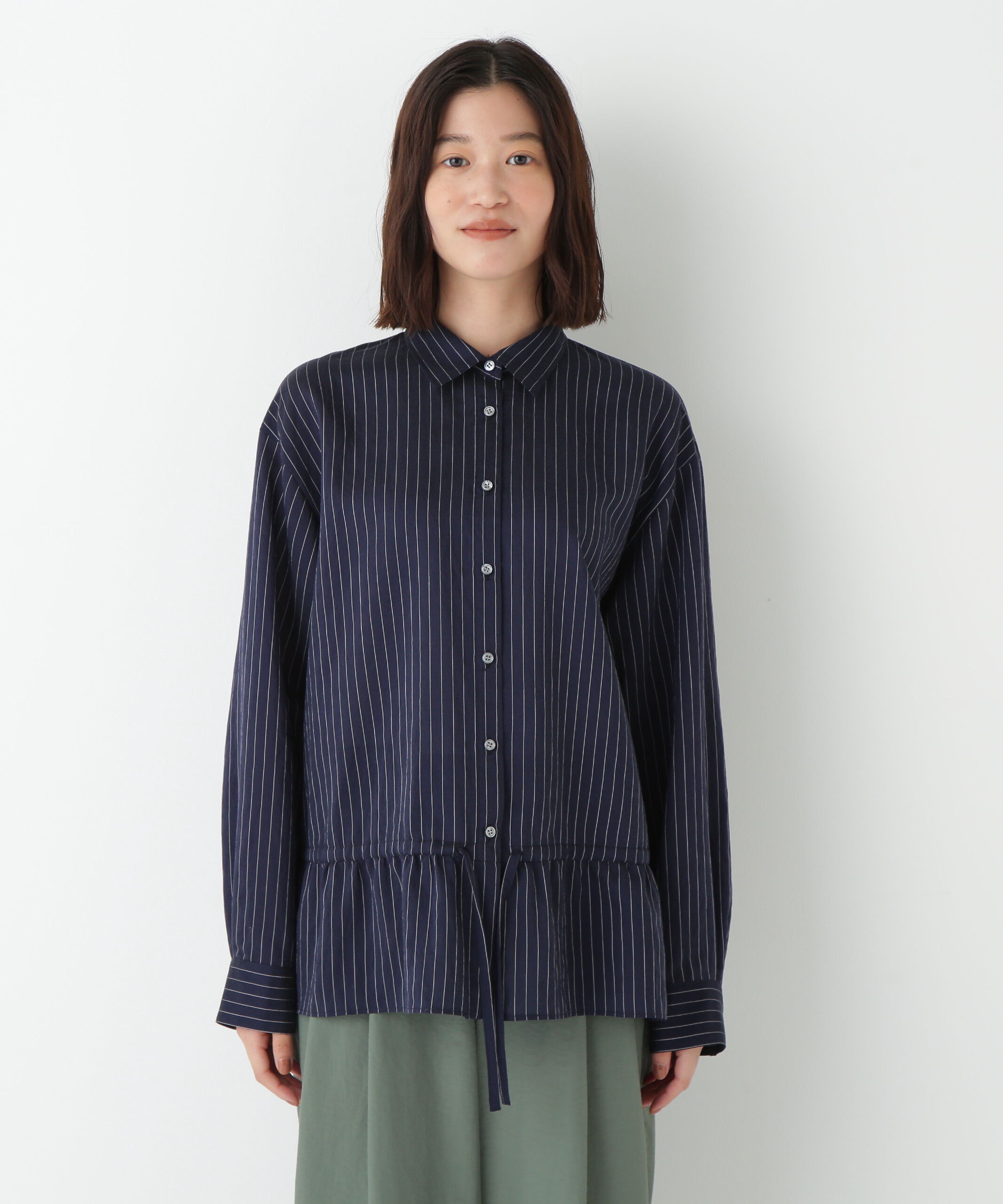  「◆シアストライプブラウス」|シャツ・ブラウス|