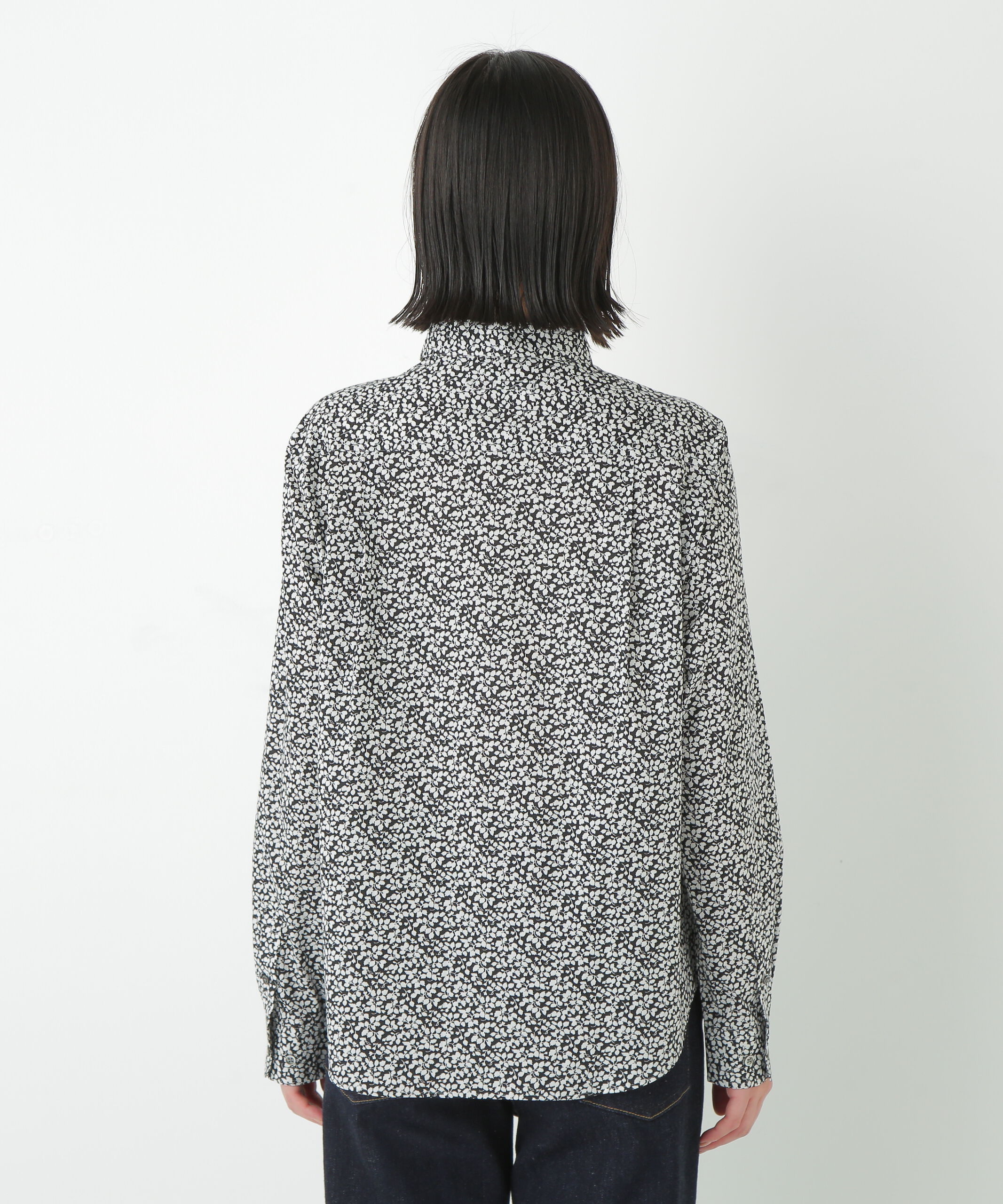  「◆リバティプリントベーシックカラーシャツ」|シャツ・ブラウス|