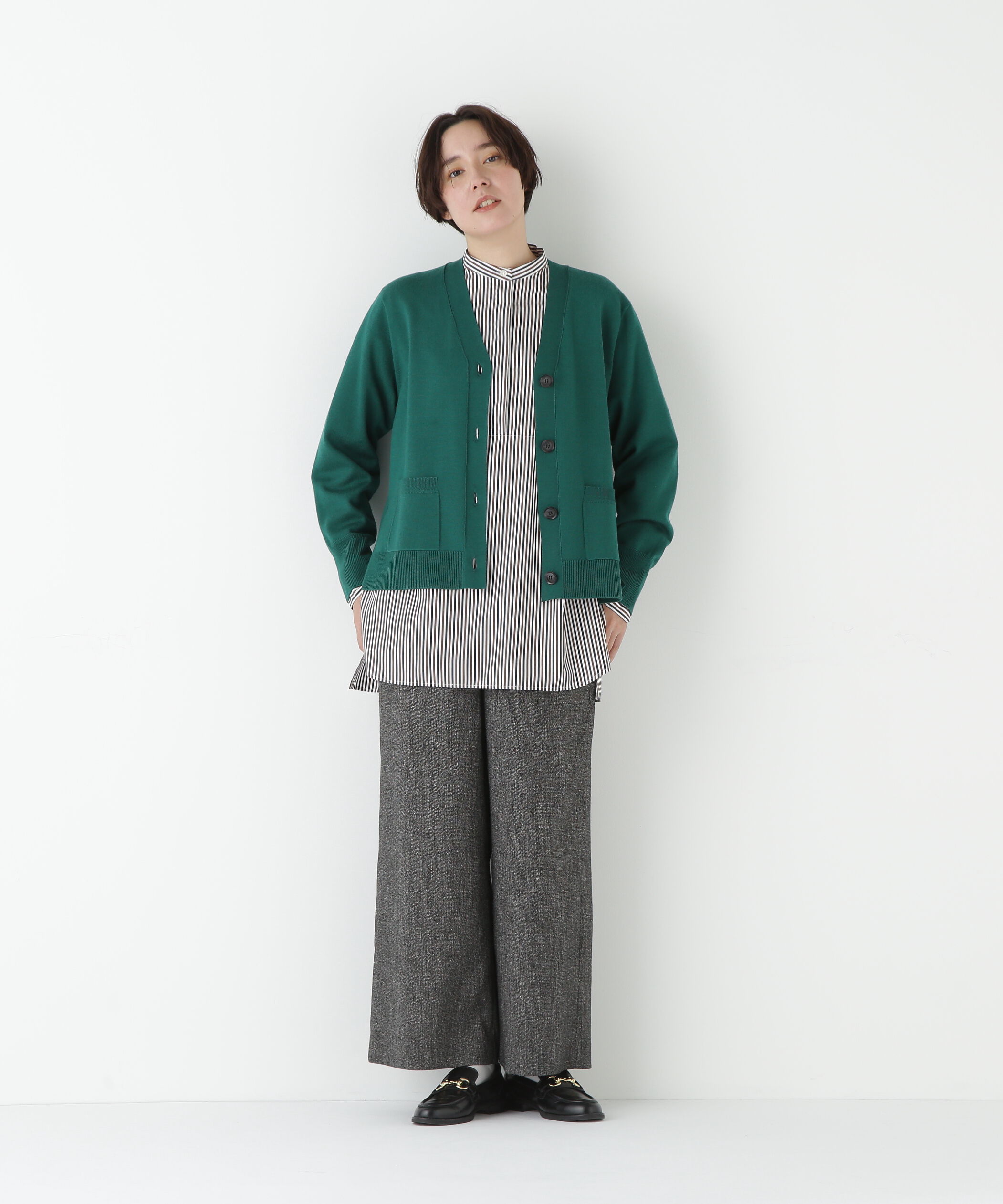  「◆シルクネップツイルツィードベイカーセミワイドパンツ」|その他|