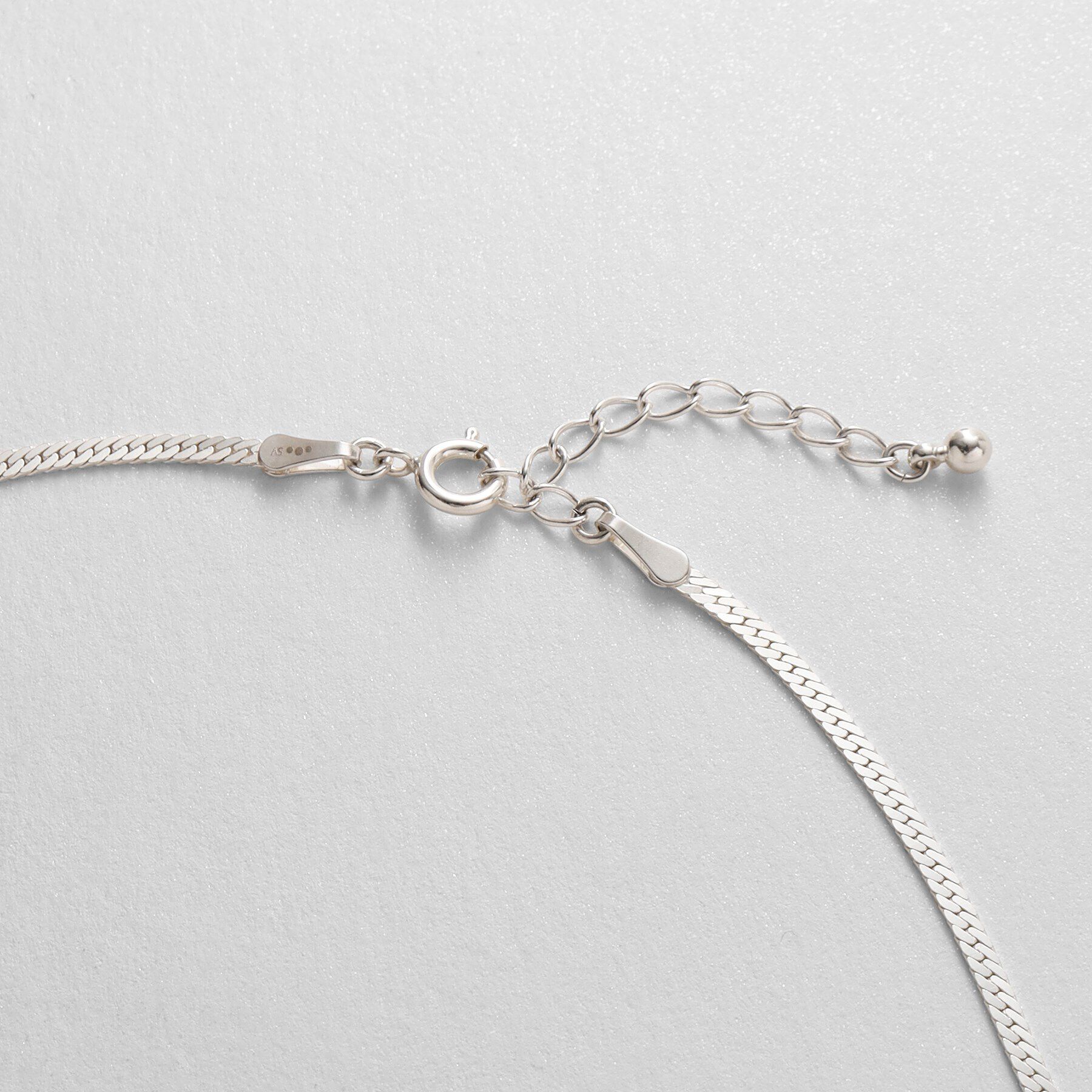 COCOSHNIK ONKITSCH「シルバー デザインチェーン フラットスネークアンクレット」|アンクレット|