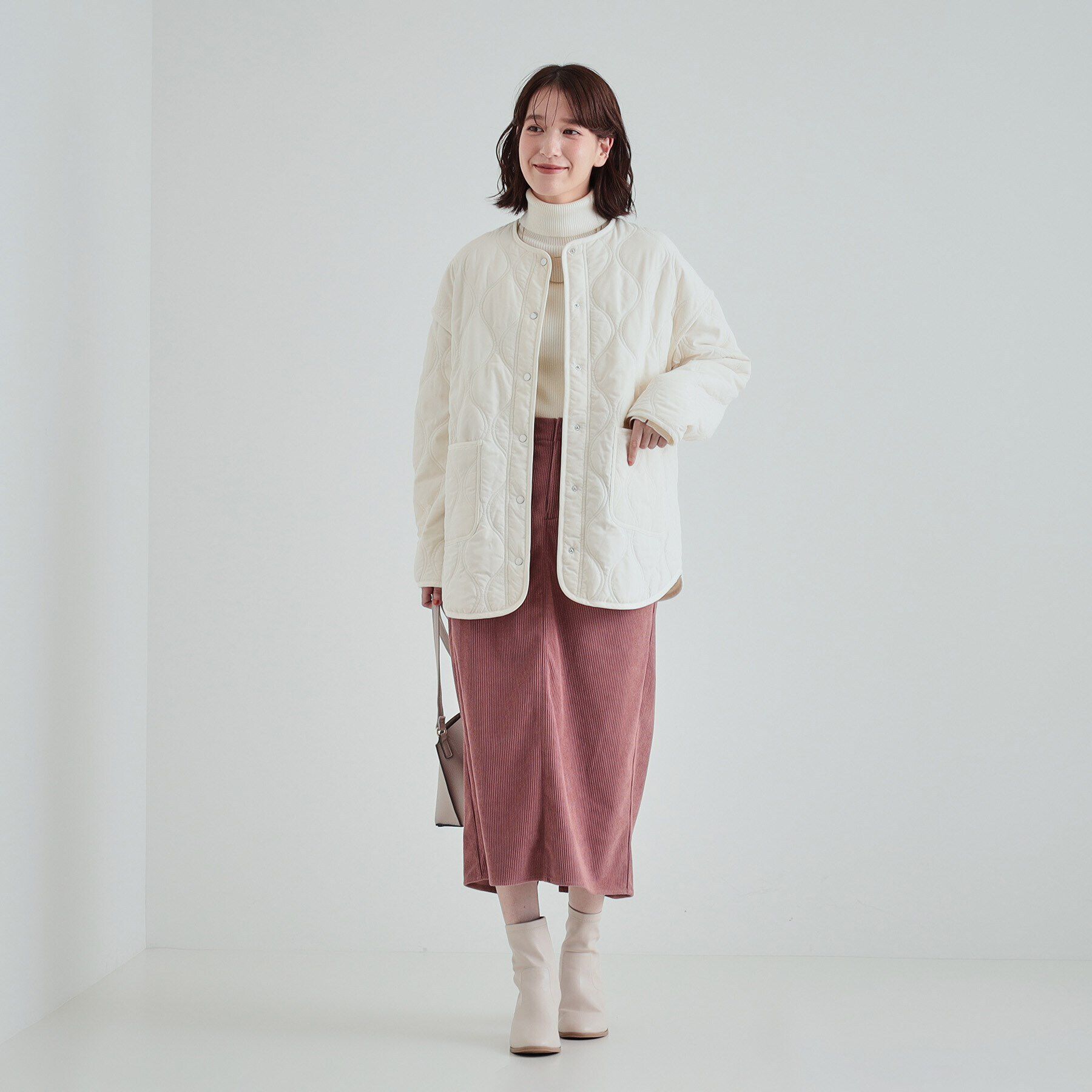 SHOO･LA･RUE「【高レビュー/撥水/吸湿発熱】大人が着たい オーバーキルトブルゾン」|ブルゾン・スタジャン|