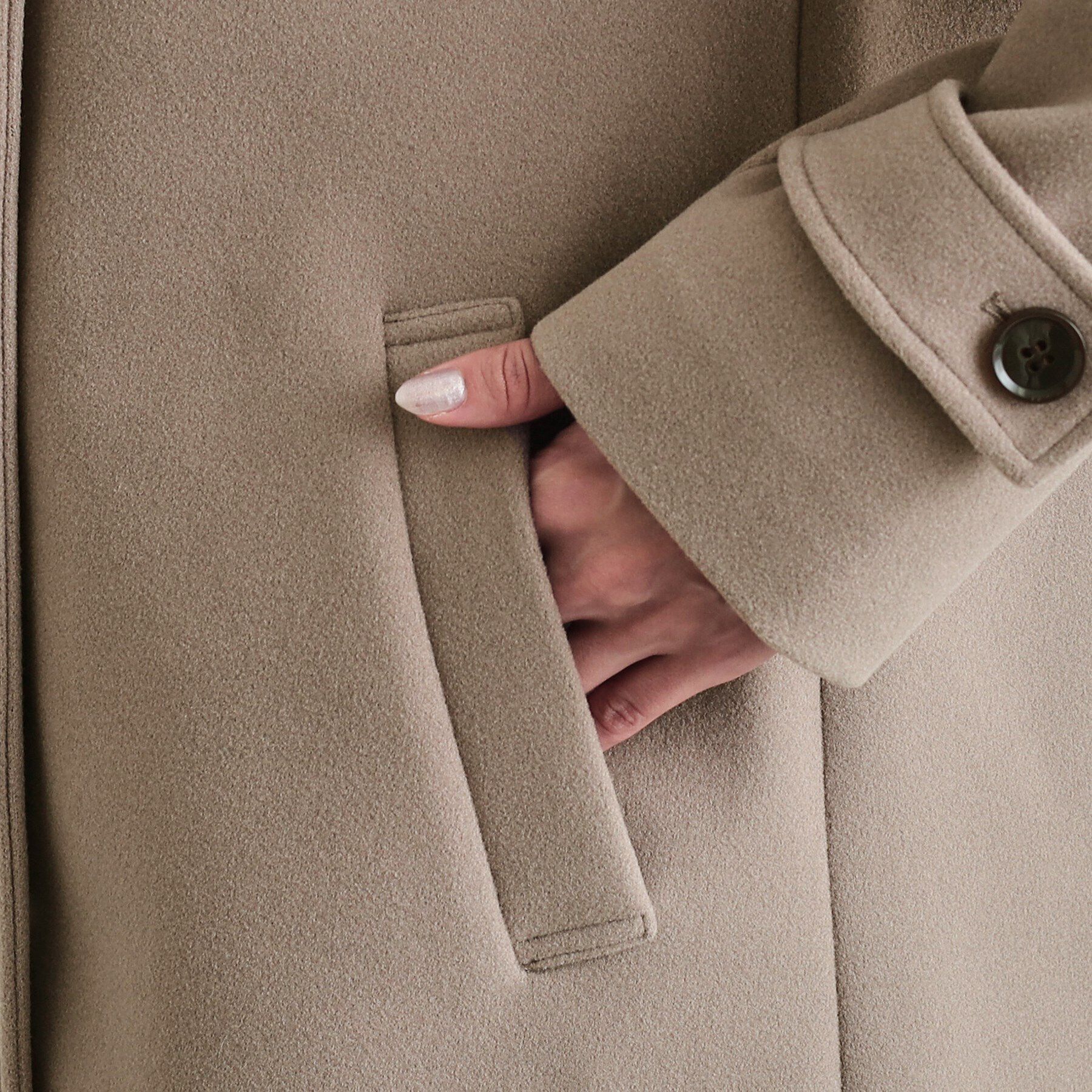 SHOO･LA･RUE「大人のお出かけスタイルに あったかウール調 スタンドカラーコート」|その他|