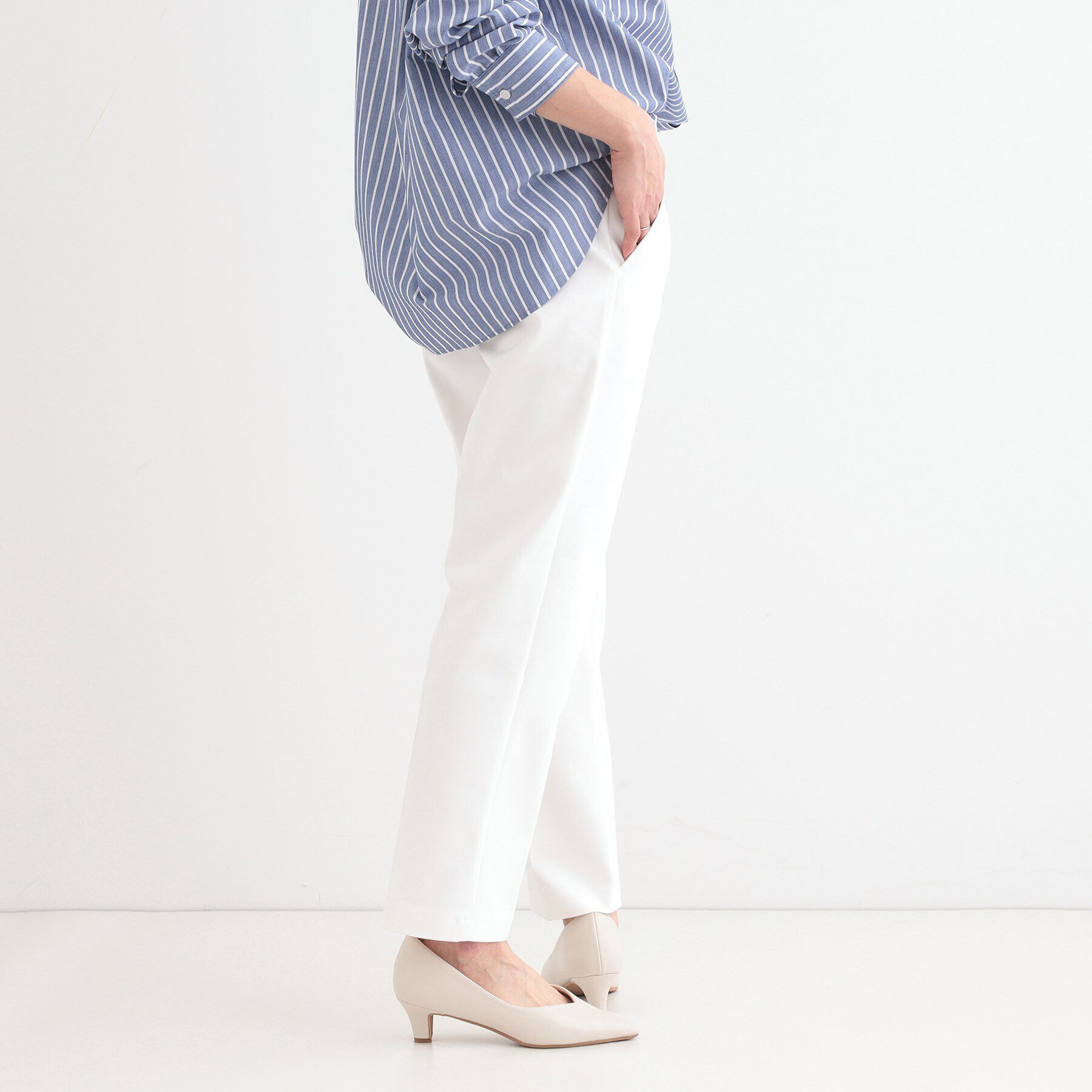 SHOO･LA･RUE「【高レビュー/洗える/美脚シルエット】ソフトスティックパンツ」|その他|