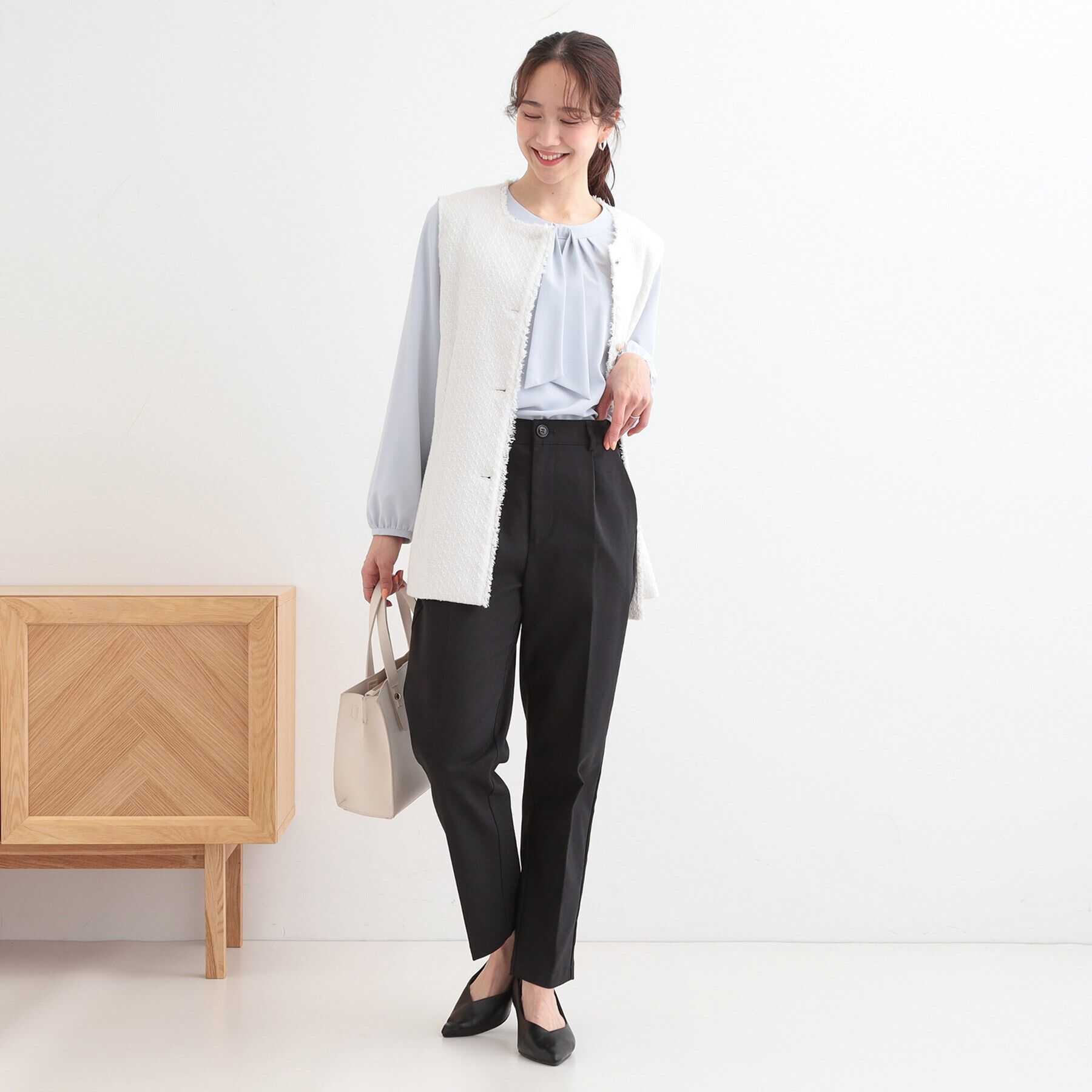 SHOO･LA･RUE「【高レビュー/洗える/美脚シルエット】ソフトスティックパンツ」|その他|