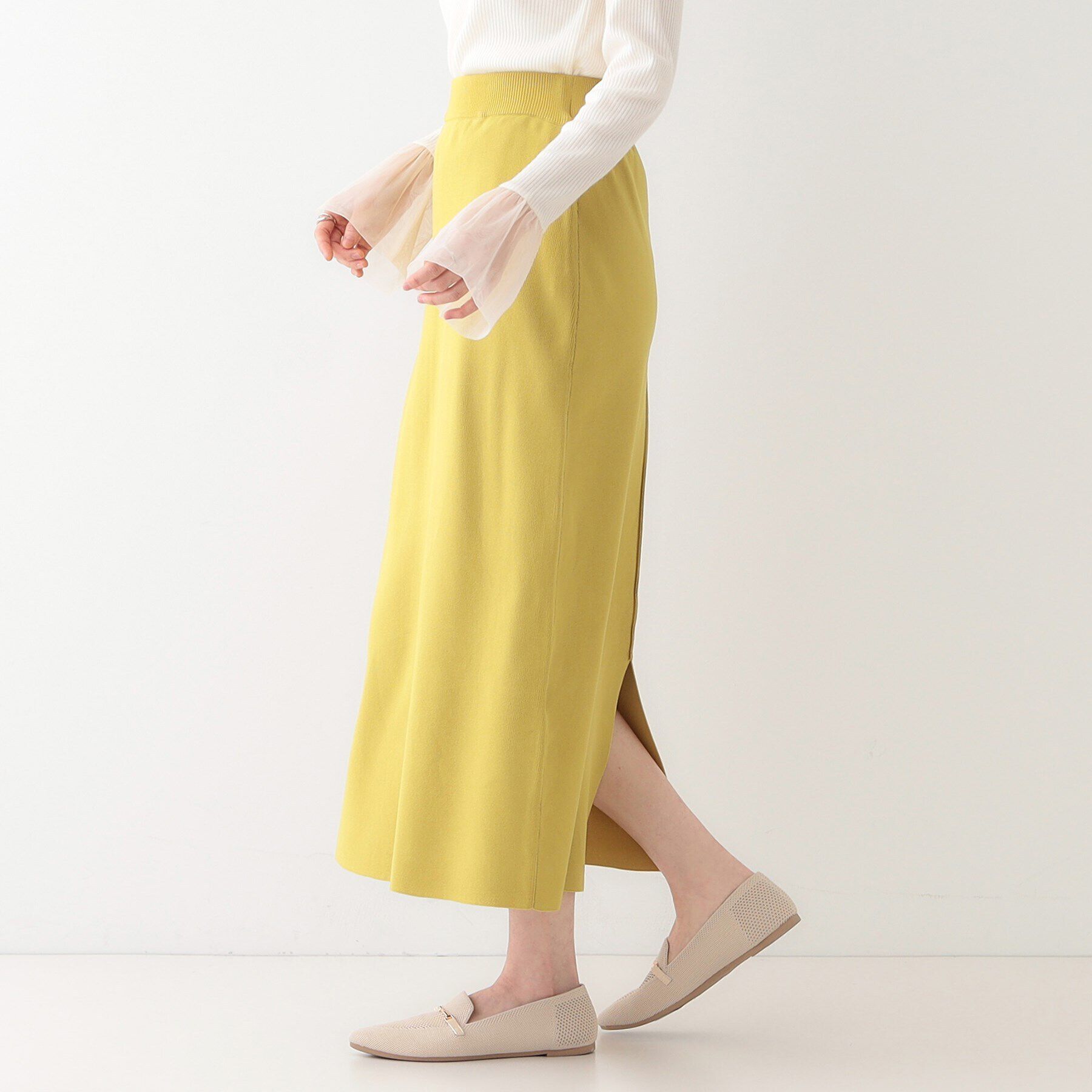 SHOO･LA･RUE「【洗える/セットアップ可】前後2WAYスポンディッシュ ナロースカート」|スカート|