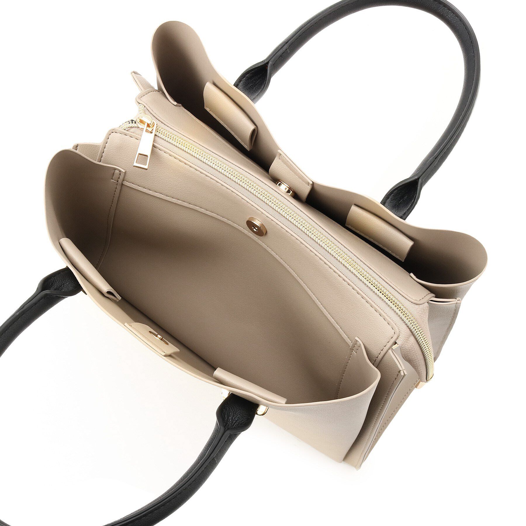 SHOO･LA･RUE「【2WAY/通勤/セレモニー】きれいめコーデに 3層トートバッグ」|トートバッグ|