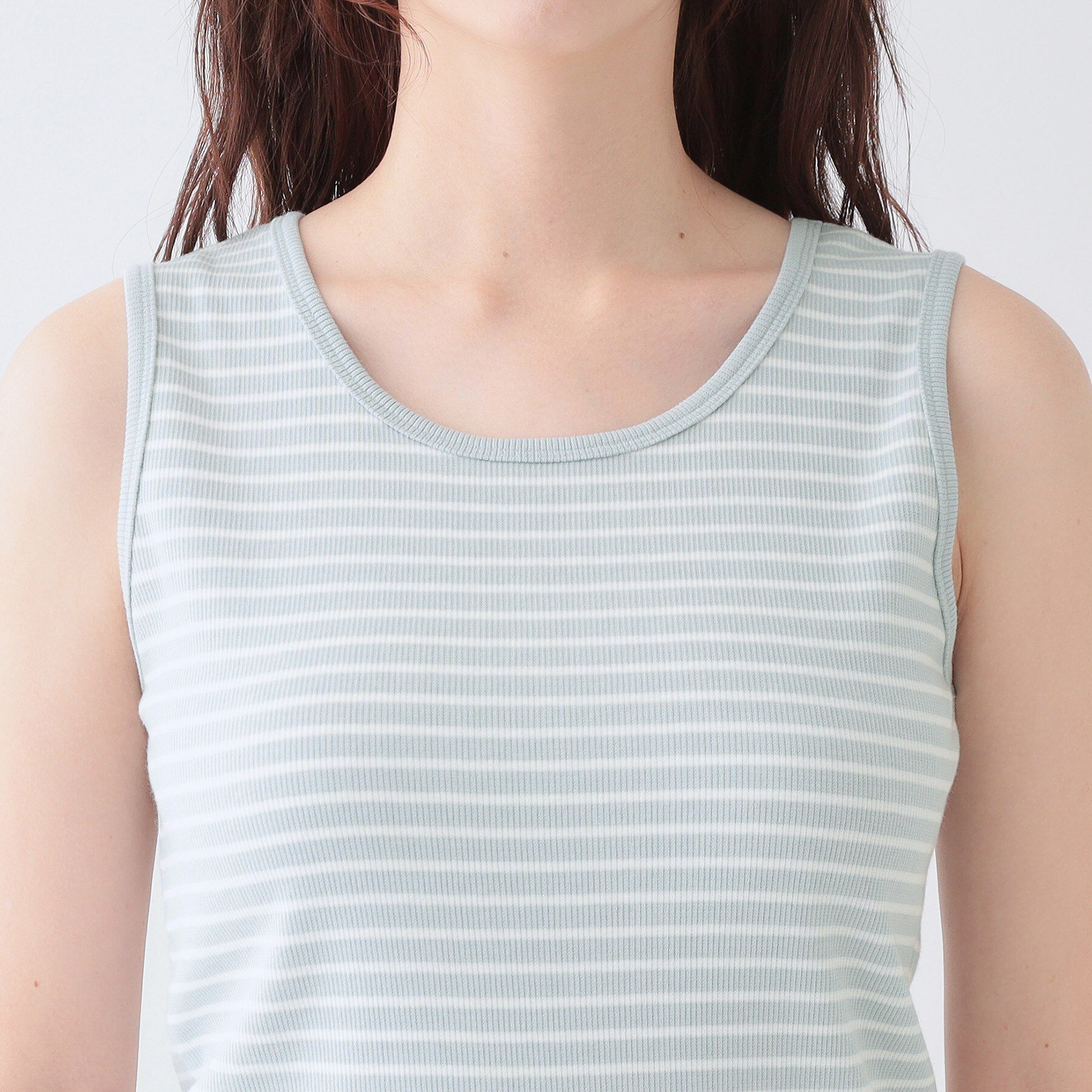 SHOO･LA･RUE「【洗える/S-LL】色違いで揃えたい テレコリブタンクトップ」|キャミソール|