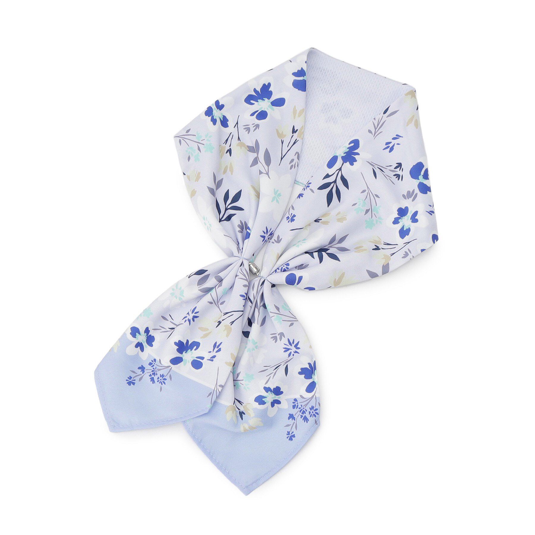 SHOO･LA･RUE「【UV/ひんやり】プレゼントにも マグネットで簡単 ワンタッチスカーフ」|バンダナ・スカーフ|